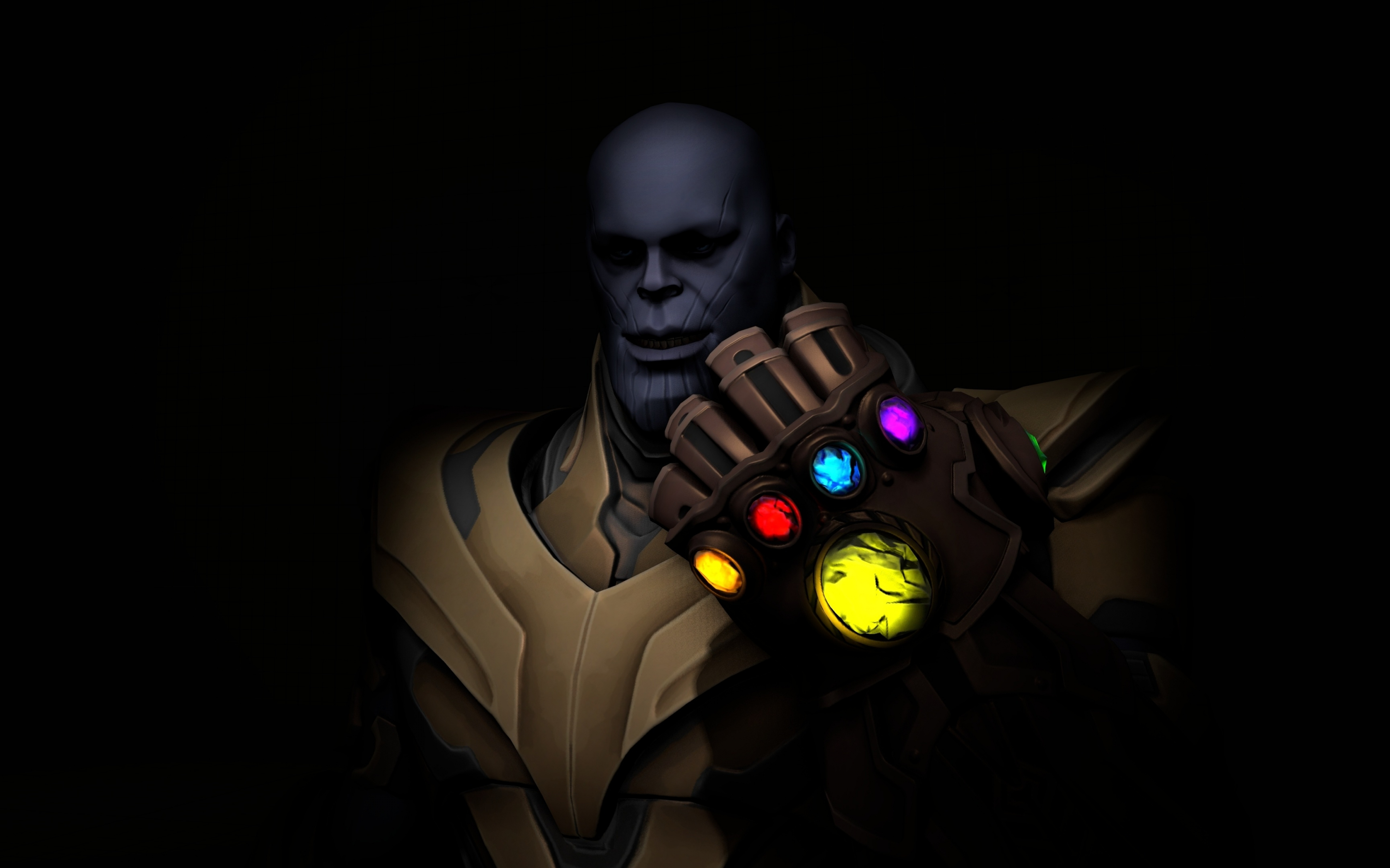 Thanos, video game, villain, dark, Fortnite, 2880x1800 wallpaper