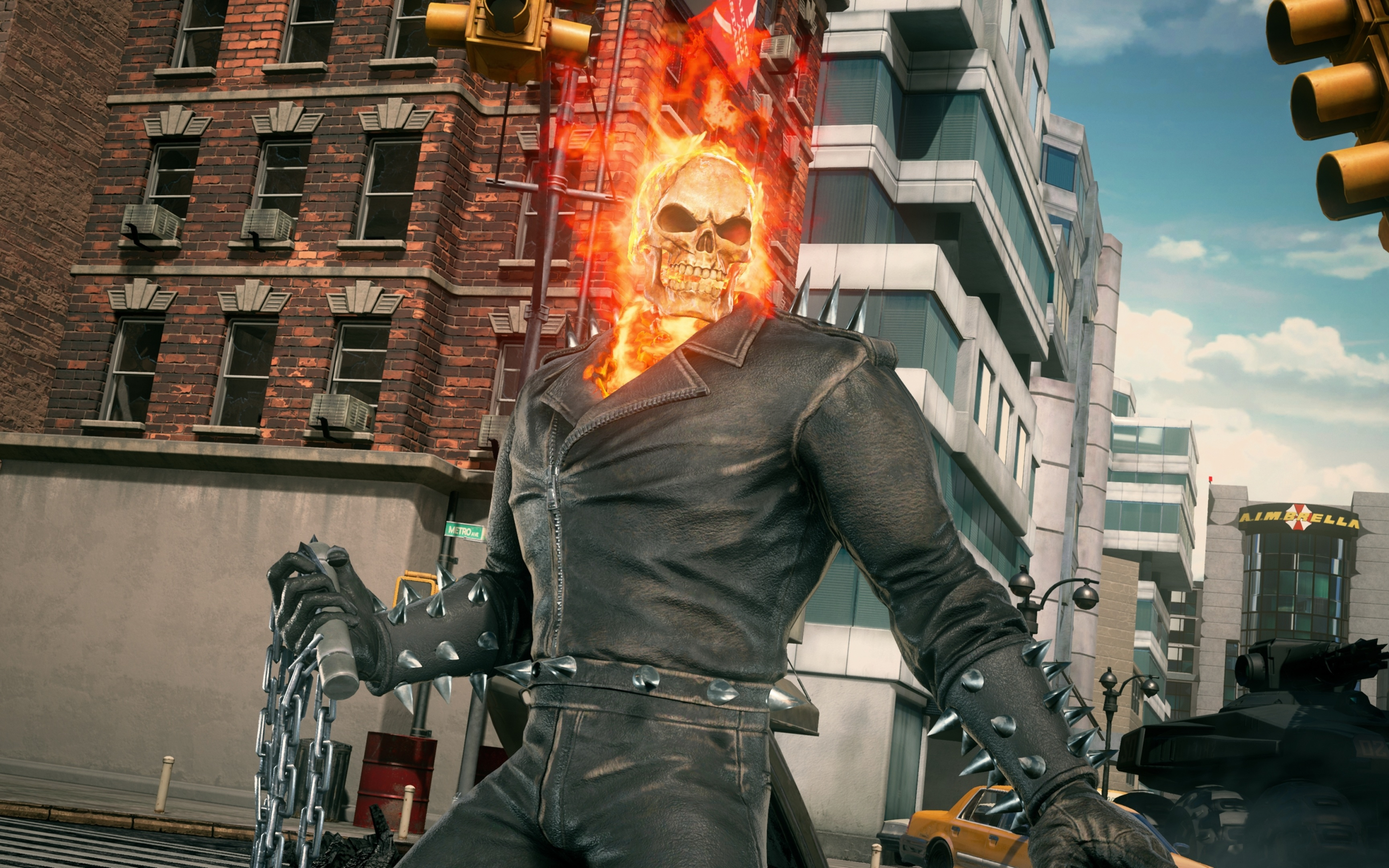 Ghost Rider, New Marvel Vs. Capcom Infinite, superhero, video game, 2880x1800 wallpaper