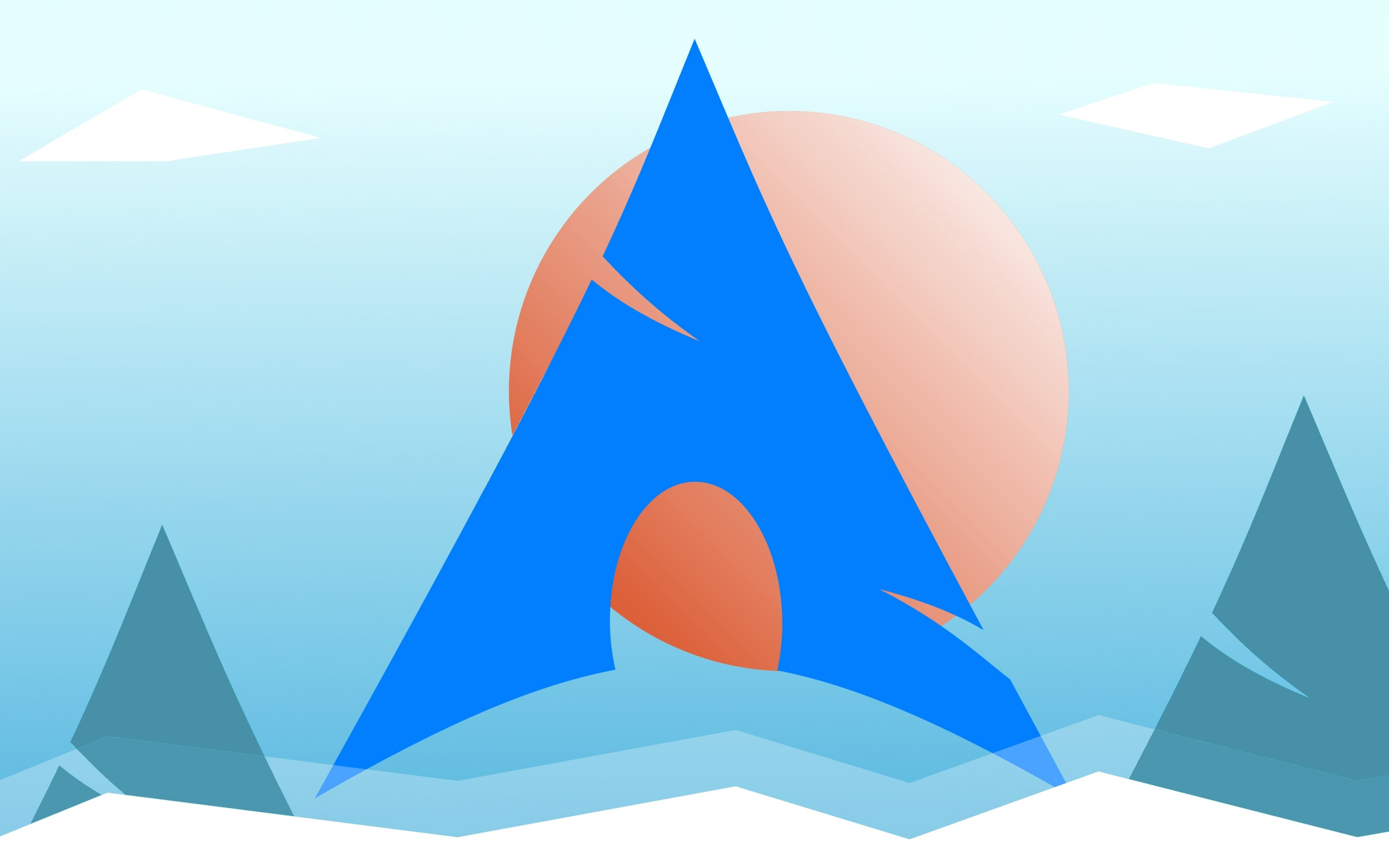 Arch, linux, logo, 2880x1800 wallpaper