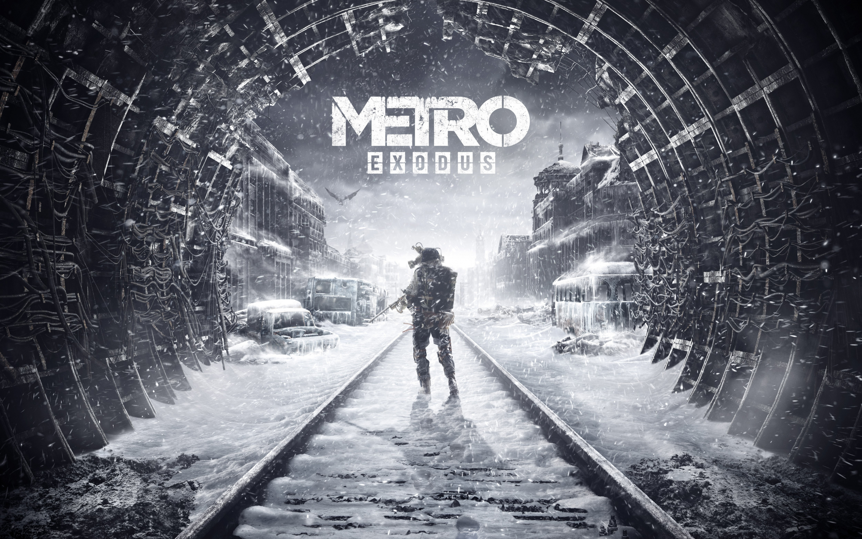 Metro: Exodus, winter, video game, soldier, 2880x1800 wallpaper