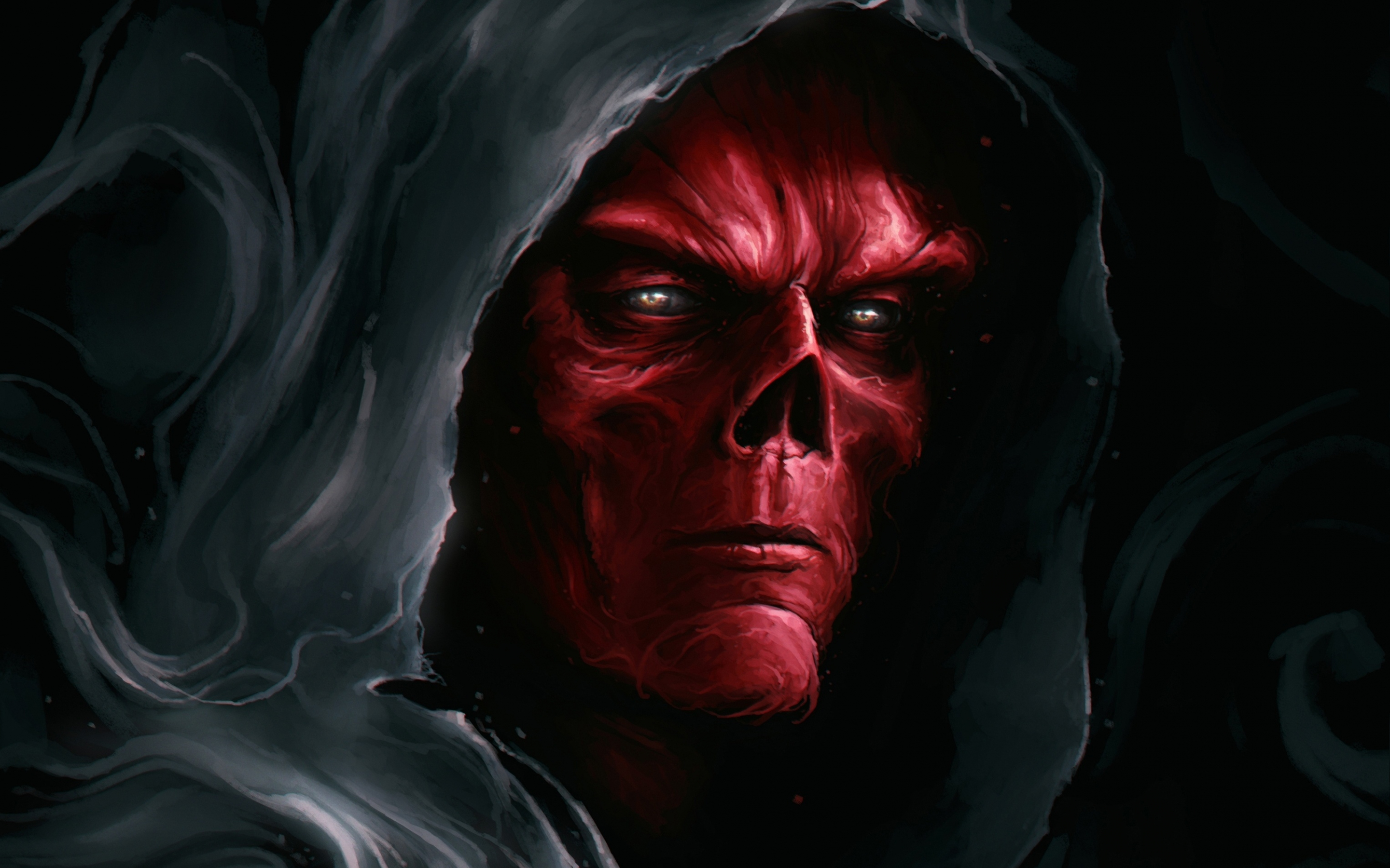Stone Keeper, villain, marvel, red skull, artwork, 2880x1800 wallpaper