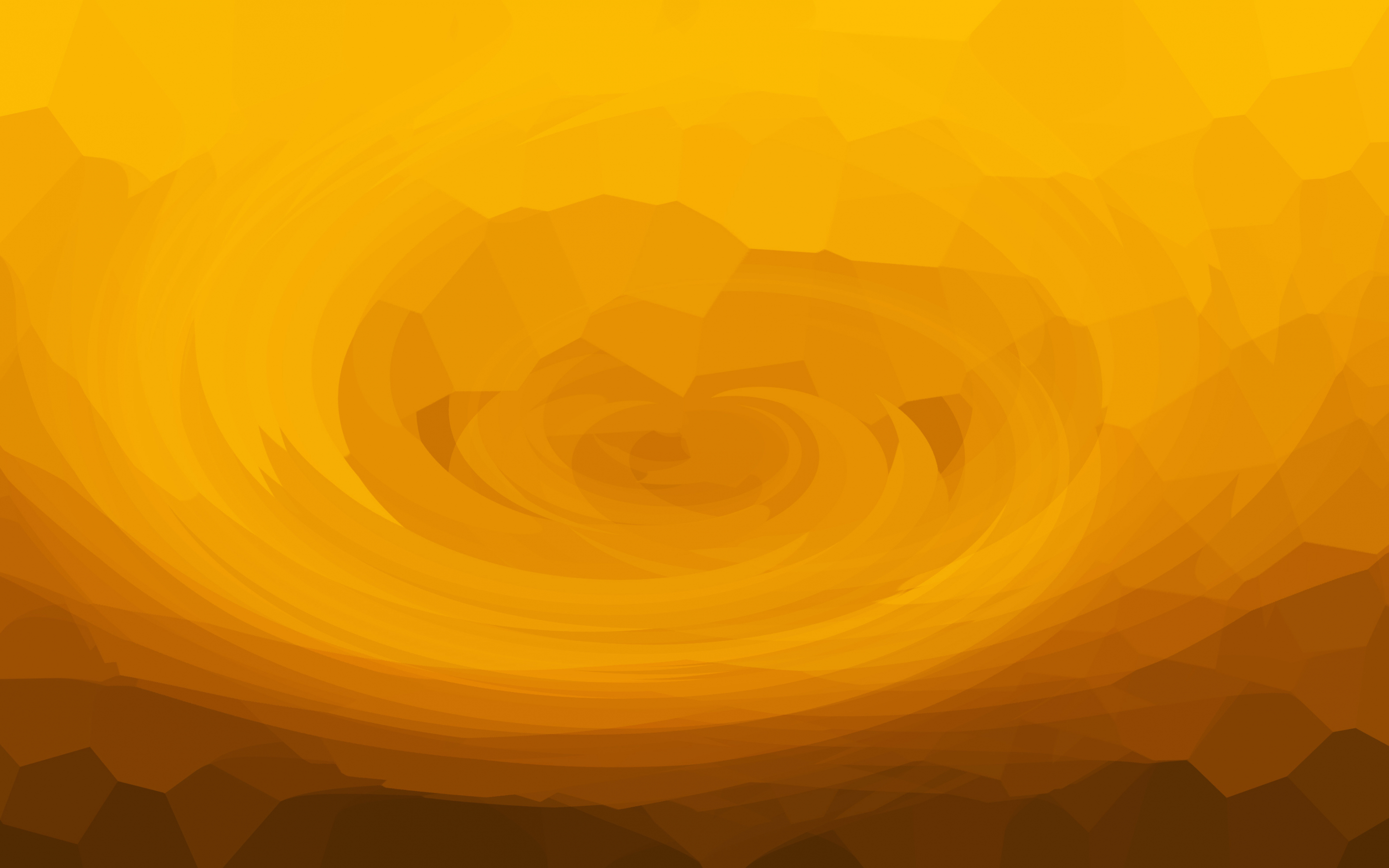 Abstract, yellow swirl, 2880x1800 wallpaper