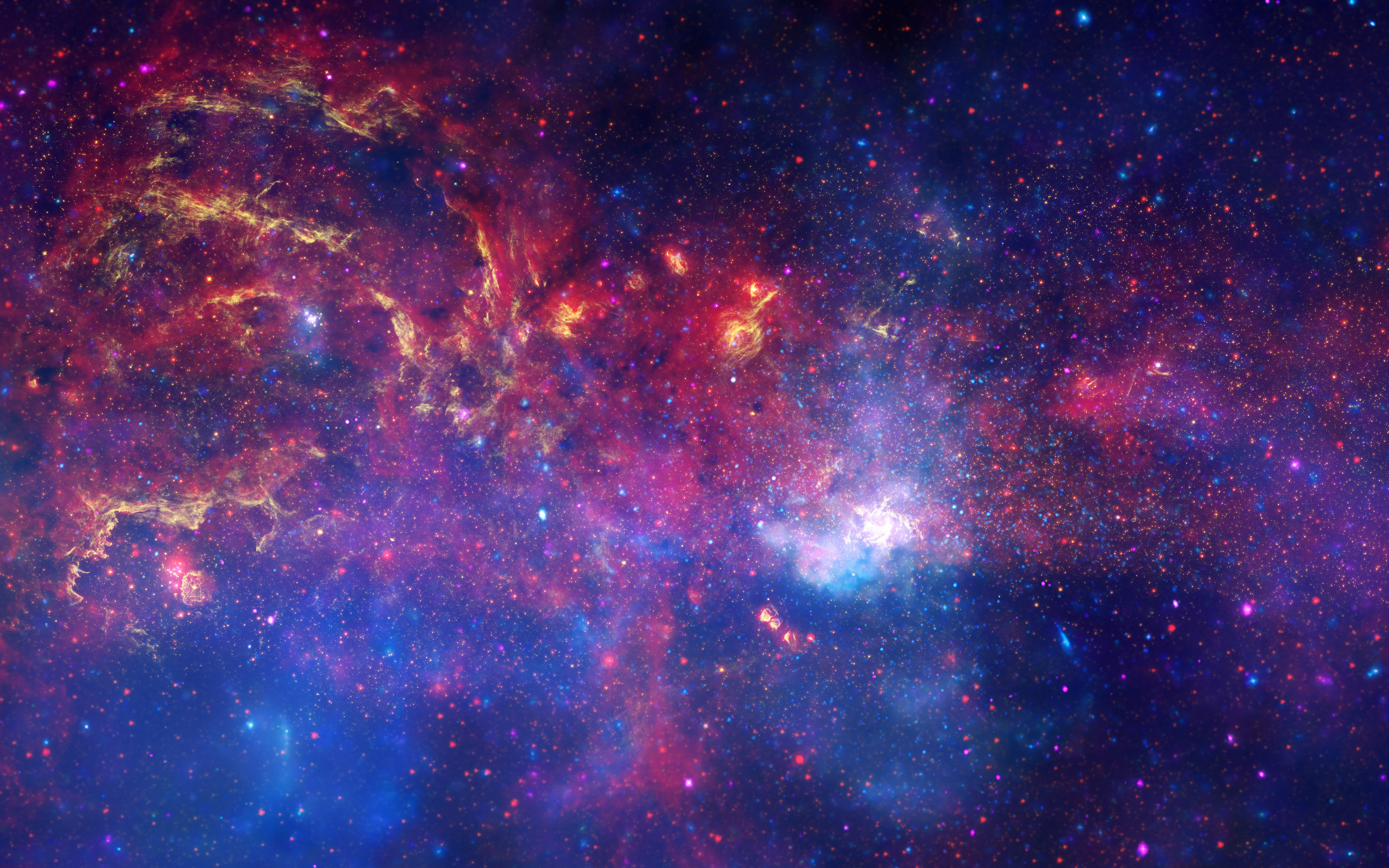 Stars, galaxy, Nebula, Interstellar, milky way, 2880x1800 wallpaper