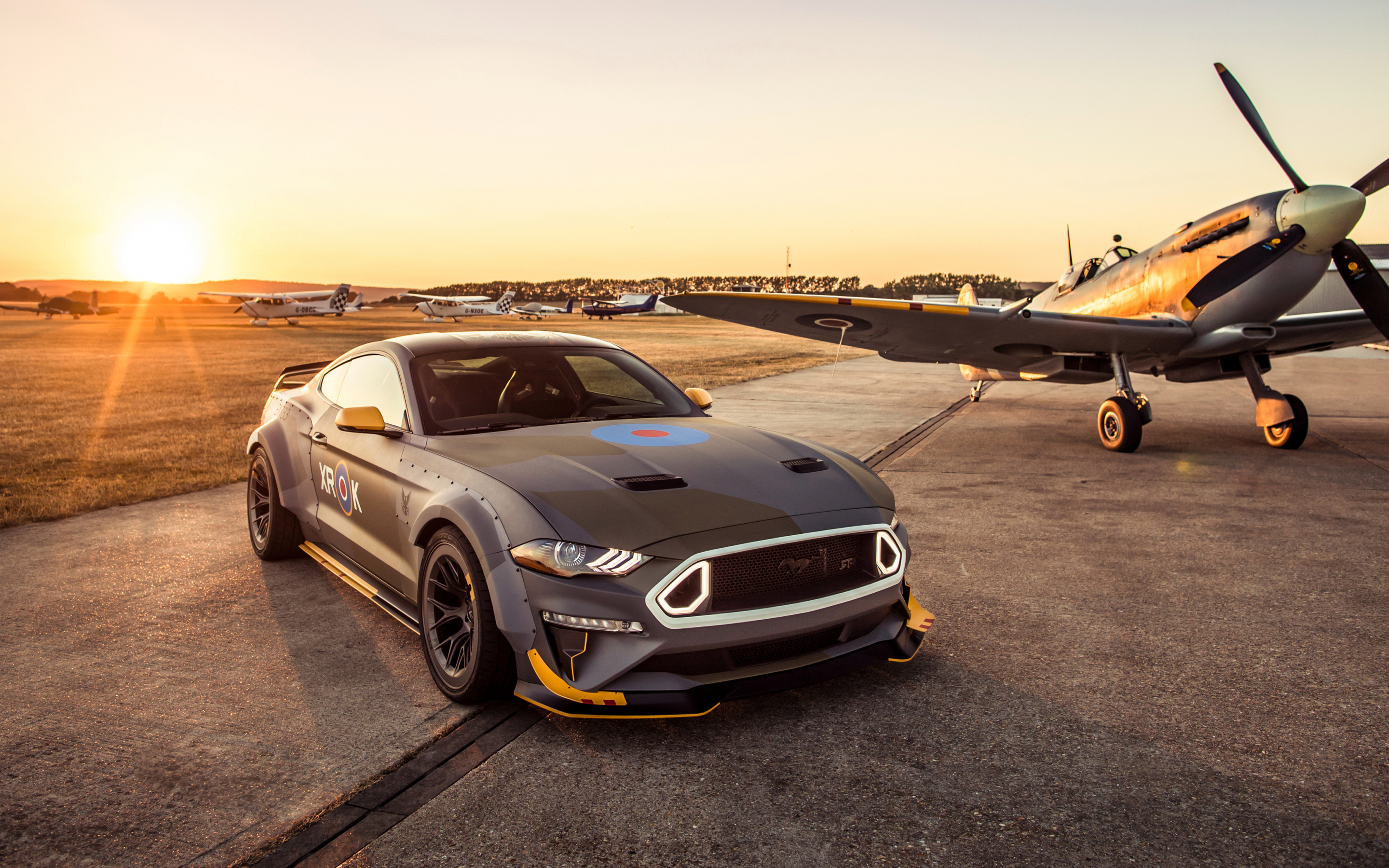 Sports car, Ford Eagle Squadron Mustang GT, 2018, 2880x1800 wallpaper