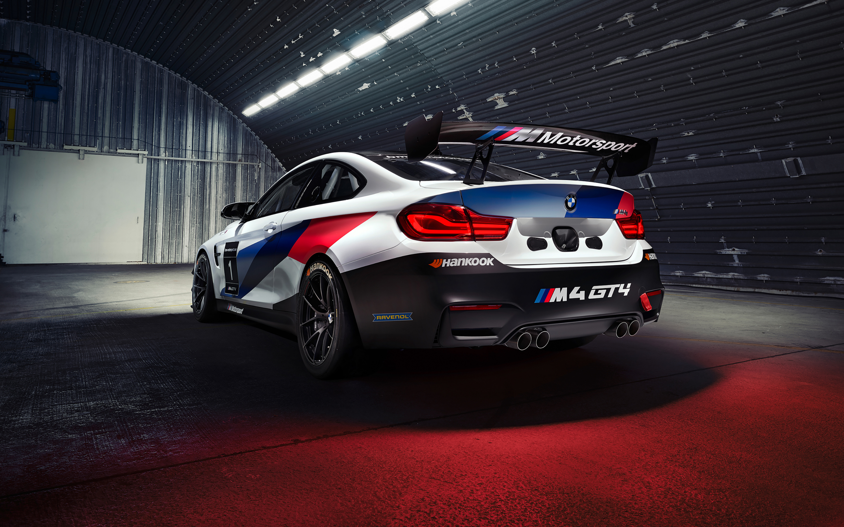 BMW M4 GT4, rear, 2020, 2880x1800 wallpaper