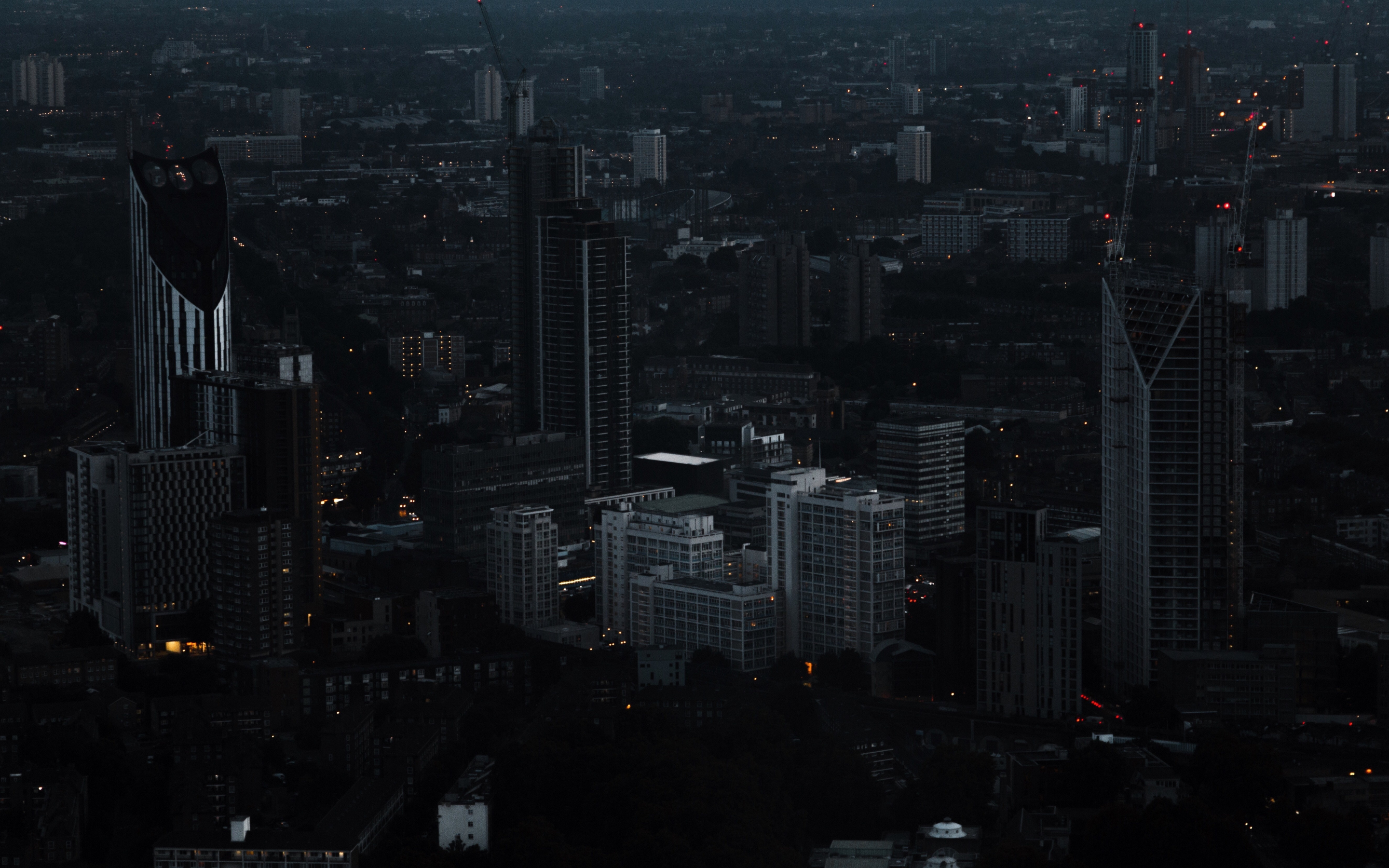 London, uk, night, city, buildings, skyscrapers, 2880x1800 wallpaper