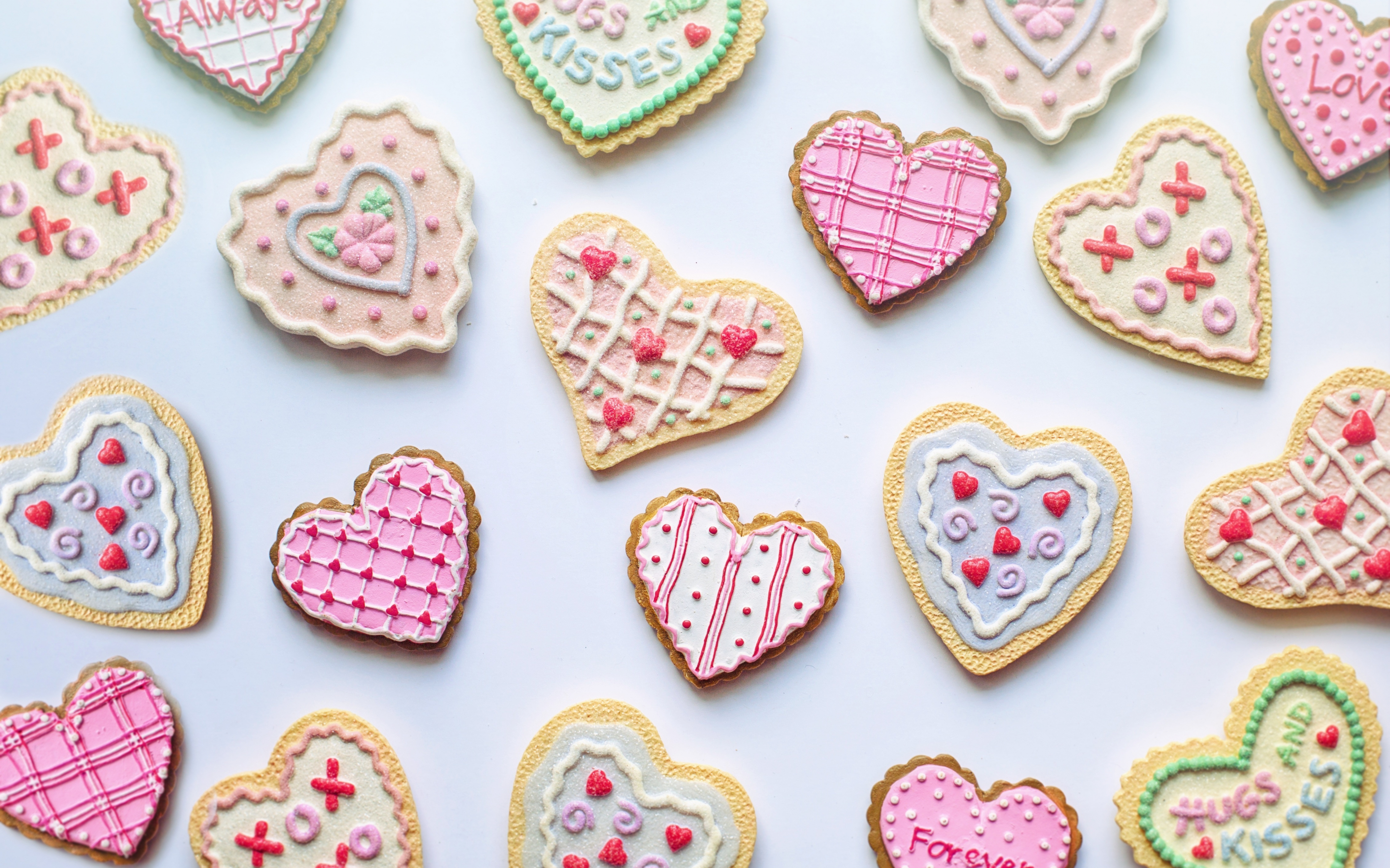Valentine's day, food, cookies, 2880x1800 wallpaper