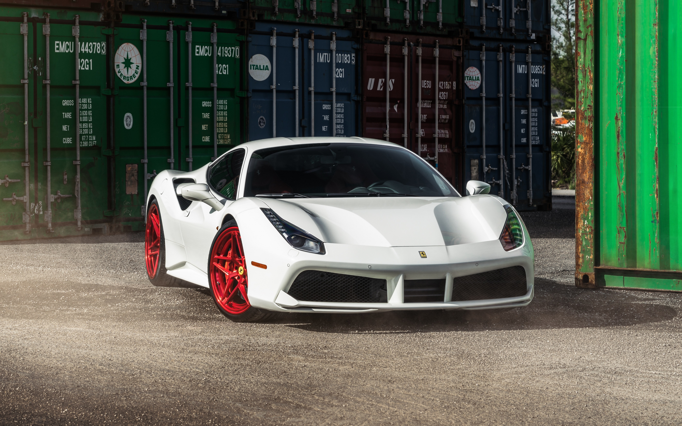 Ferrari 458 Italia, white, sports car, 2880x1800 wallpaper