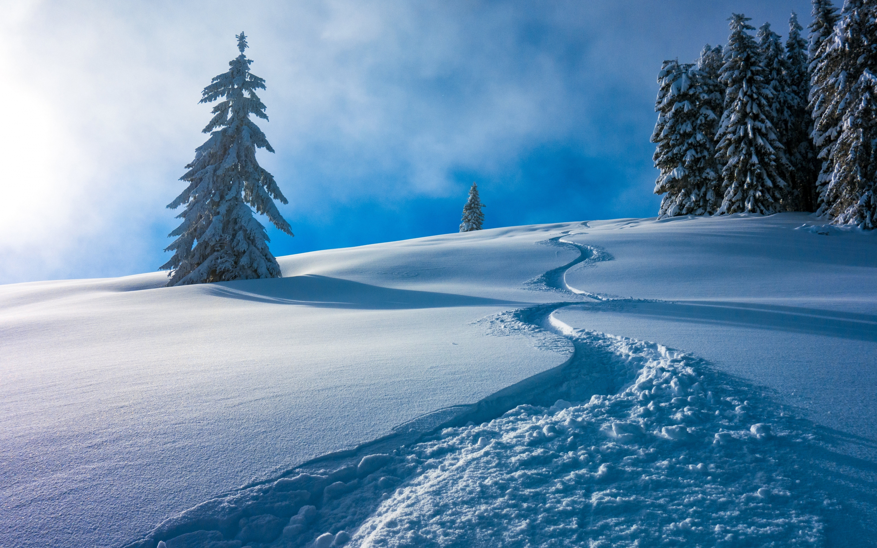 Austria's winter, landscape, winter, snow layer, 2880x1800 wallpaper