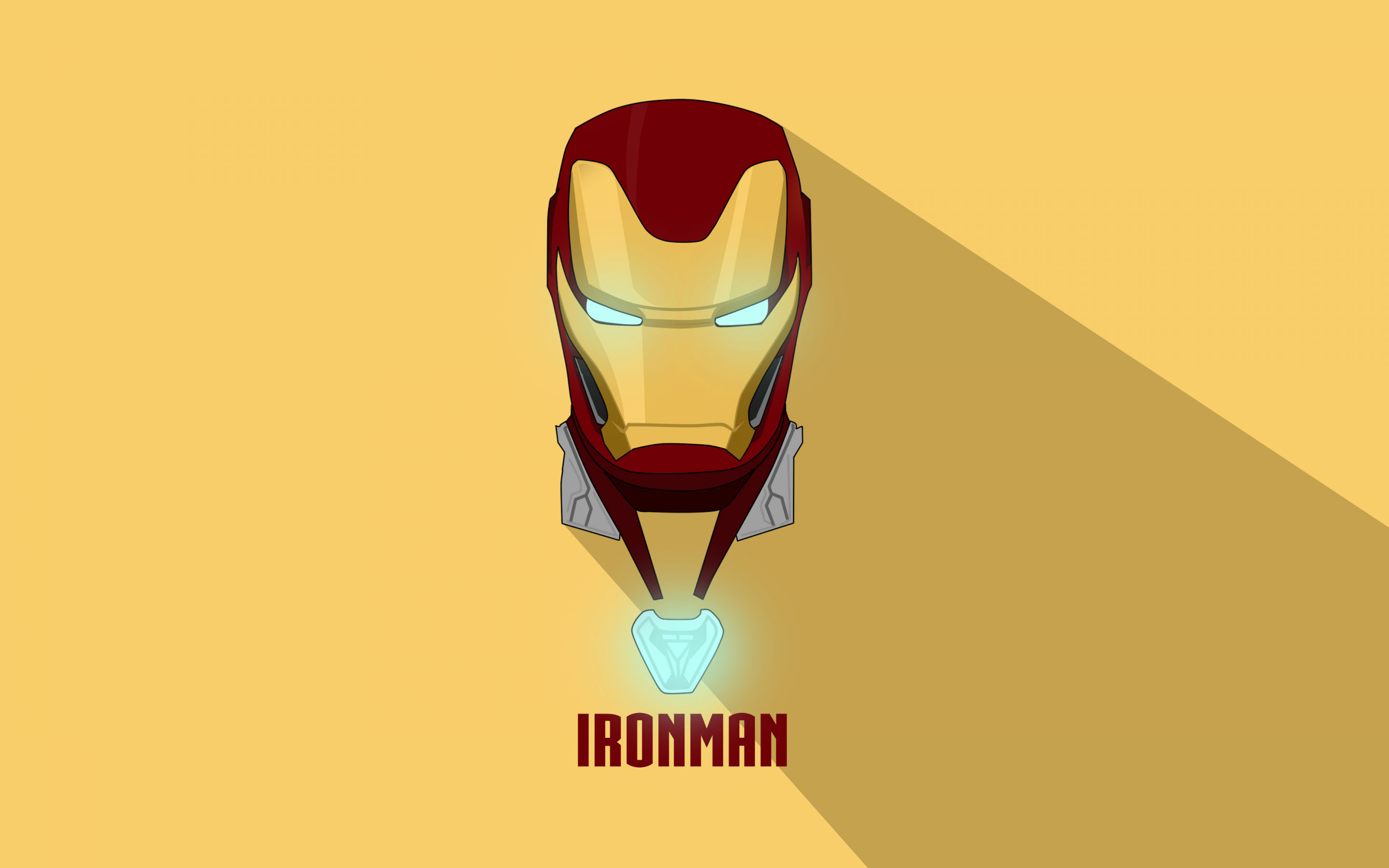 Artwork, Iron man, minimal, 2880x1800 wallpaper