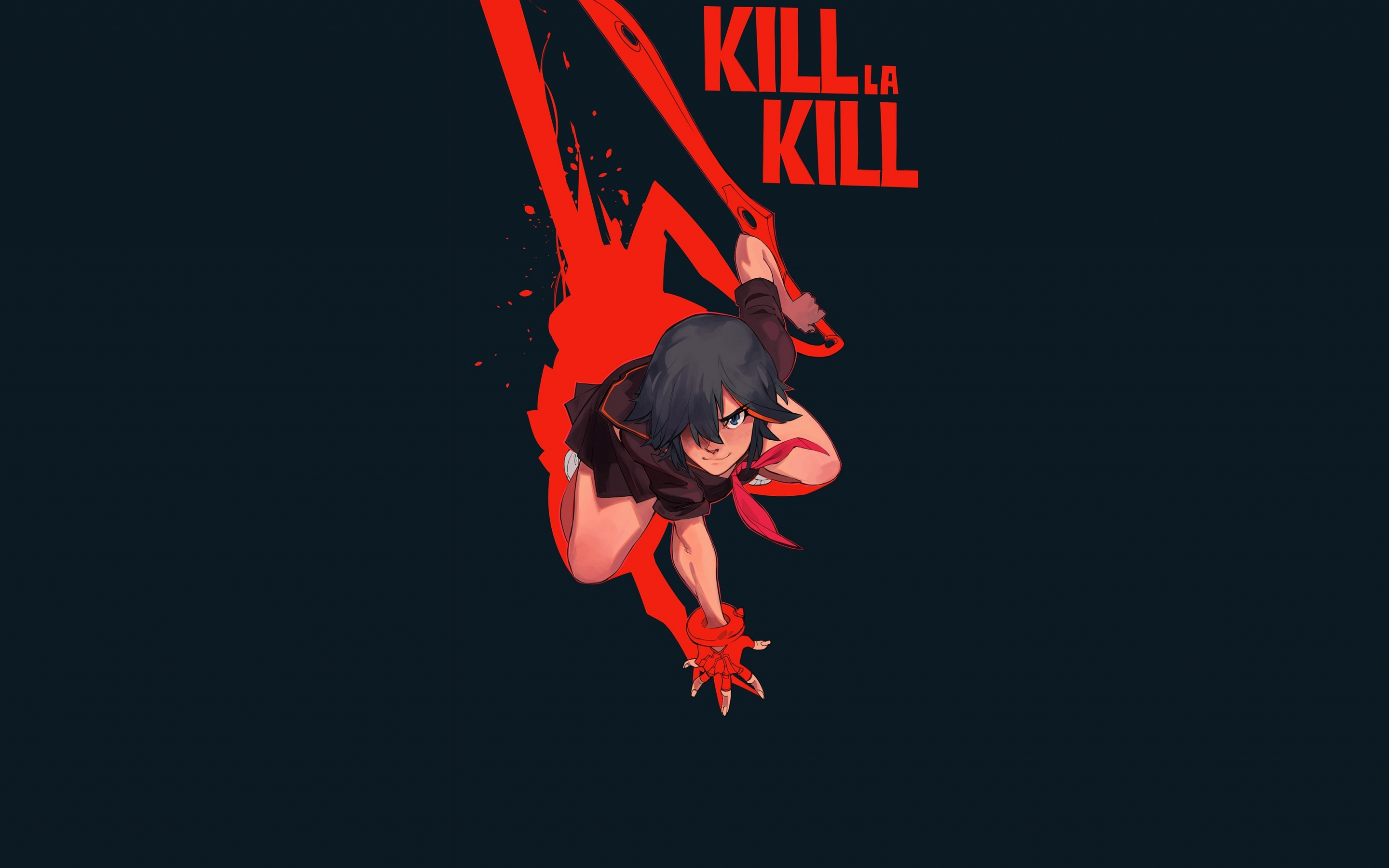 Ryūko Matoi, Kill la Kill, anime girl, minimal, 2880x1800 wallpaper