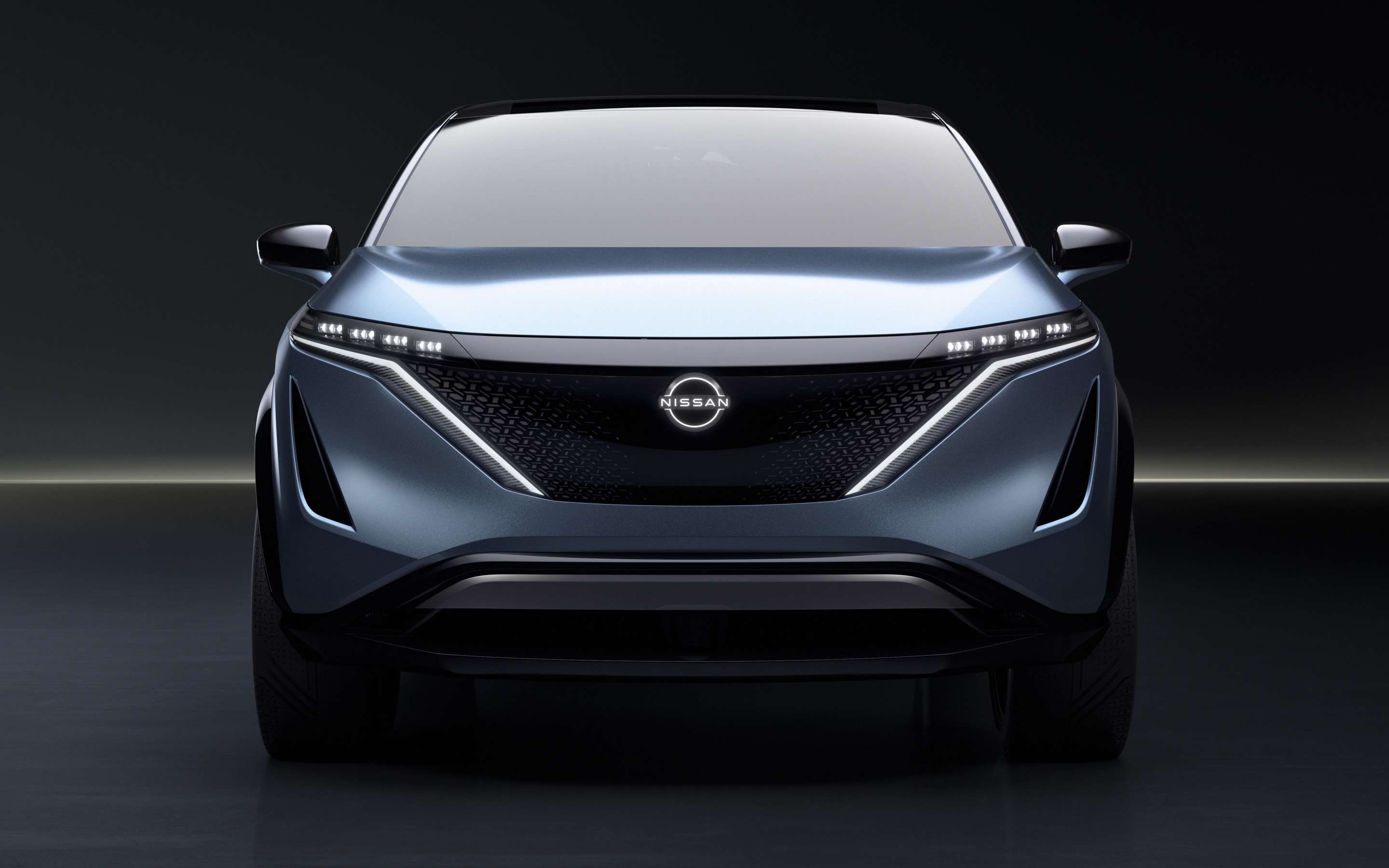 Front-view, Nissan Ariya, Electric car, 2019, 2880x1800 wallpaper