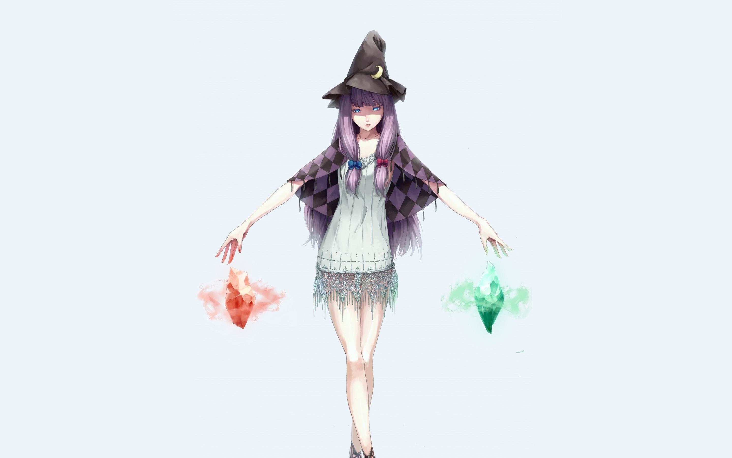 Witch, Patchouli Knowledge, touhou, anime girl, 2880x1800 wallpaper