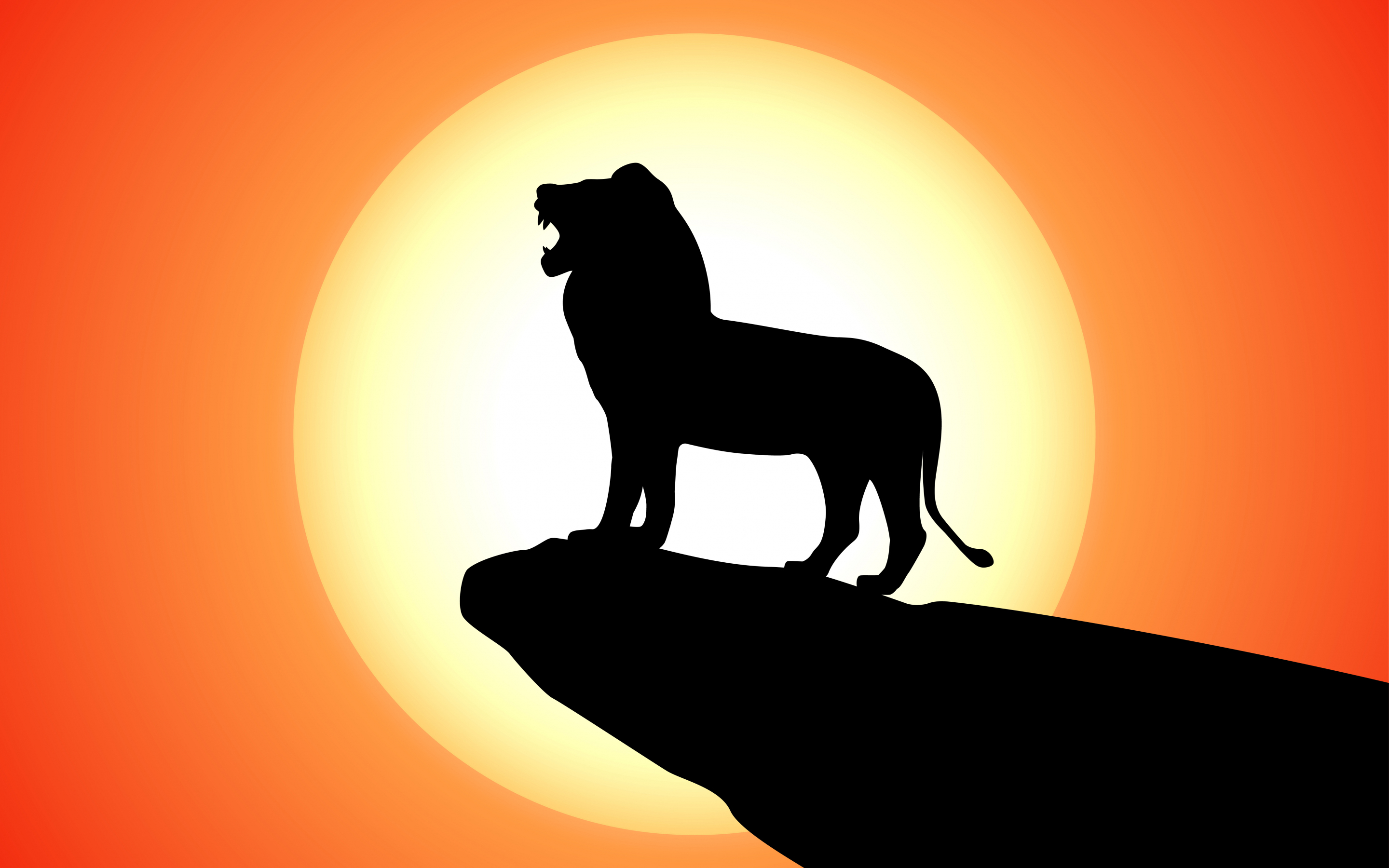 The Lion King, animation movie, silhouette, 2880x1800 wallpaper