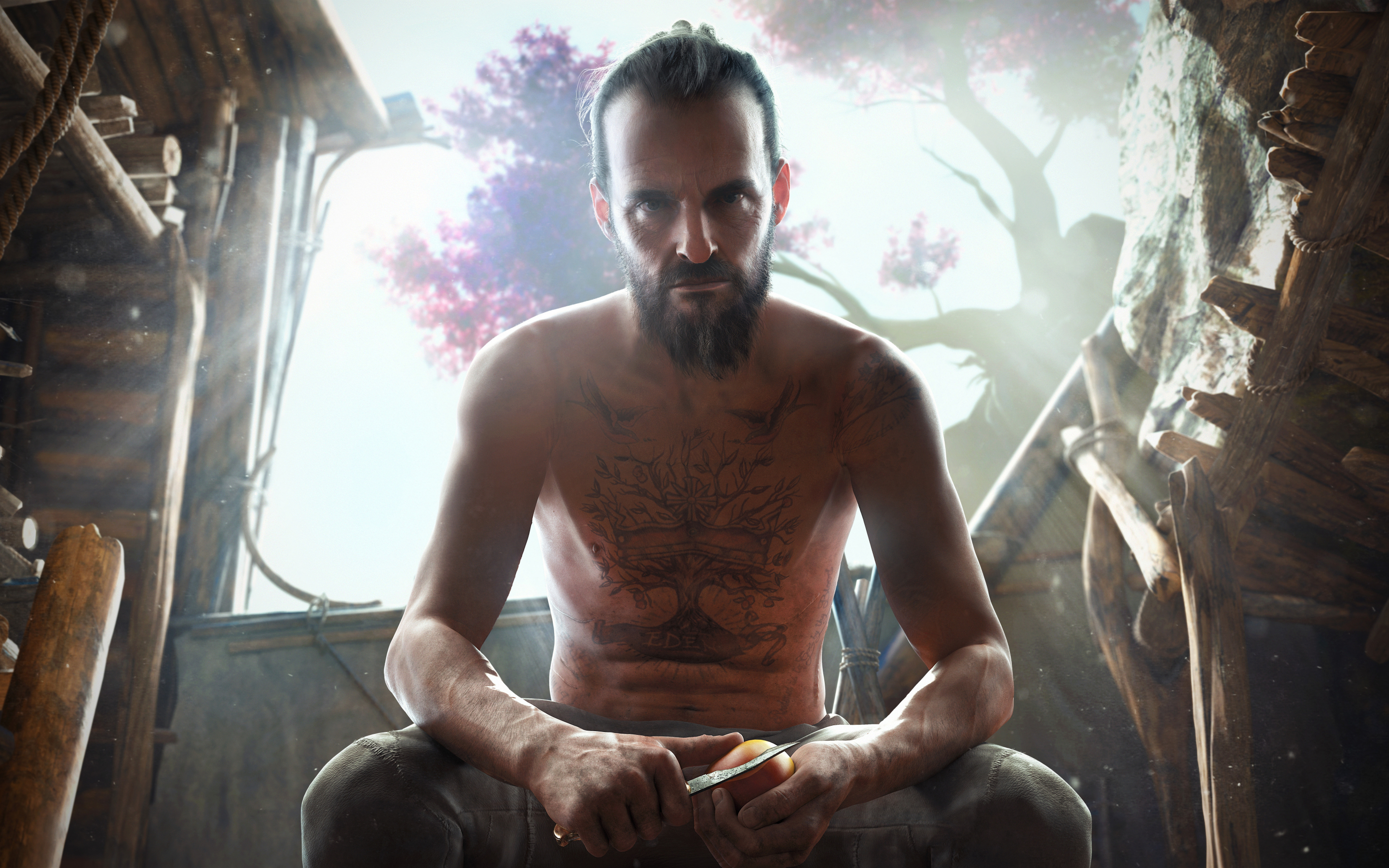 Shirtless man, video game, 2019, Far Cry New Dawn, 2880x1800 wallpaper