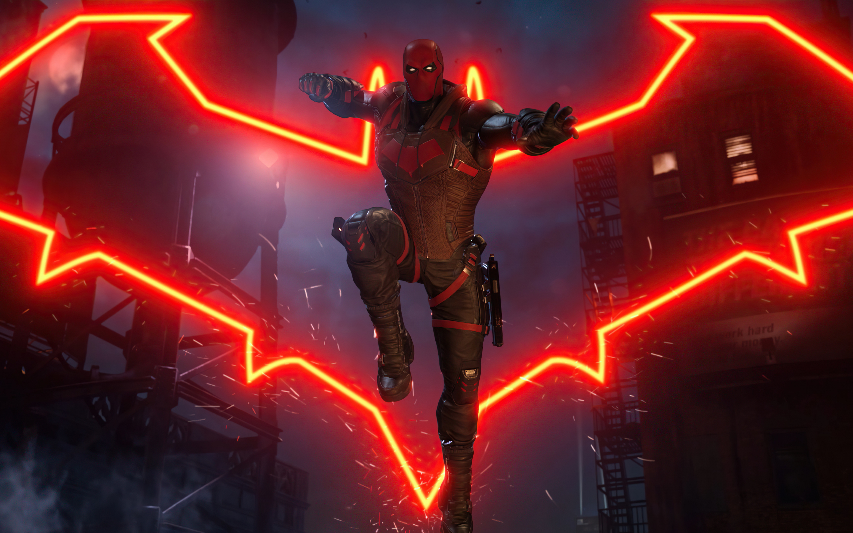 Red Hood, Gotham Knights, video game, 2880x1800 wallpaper