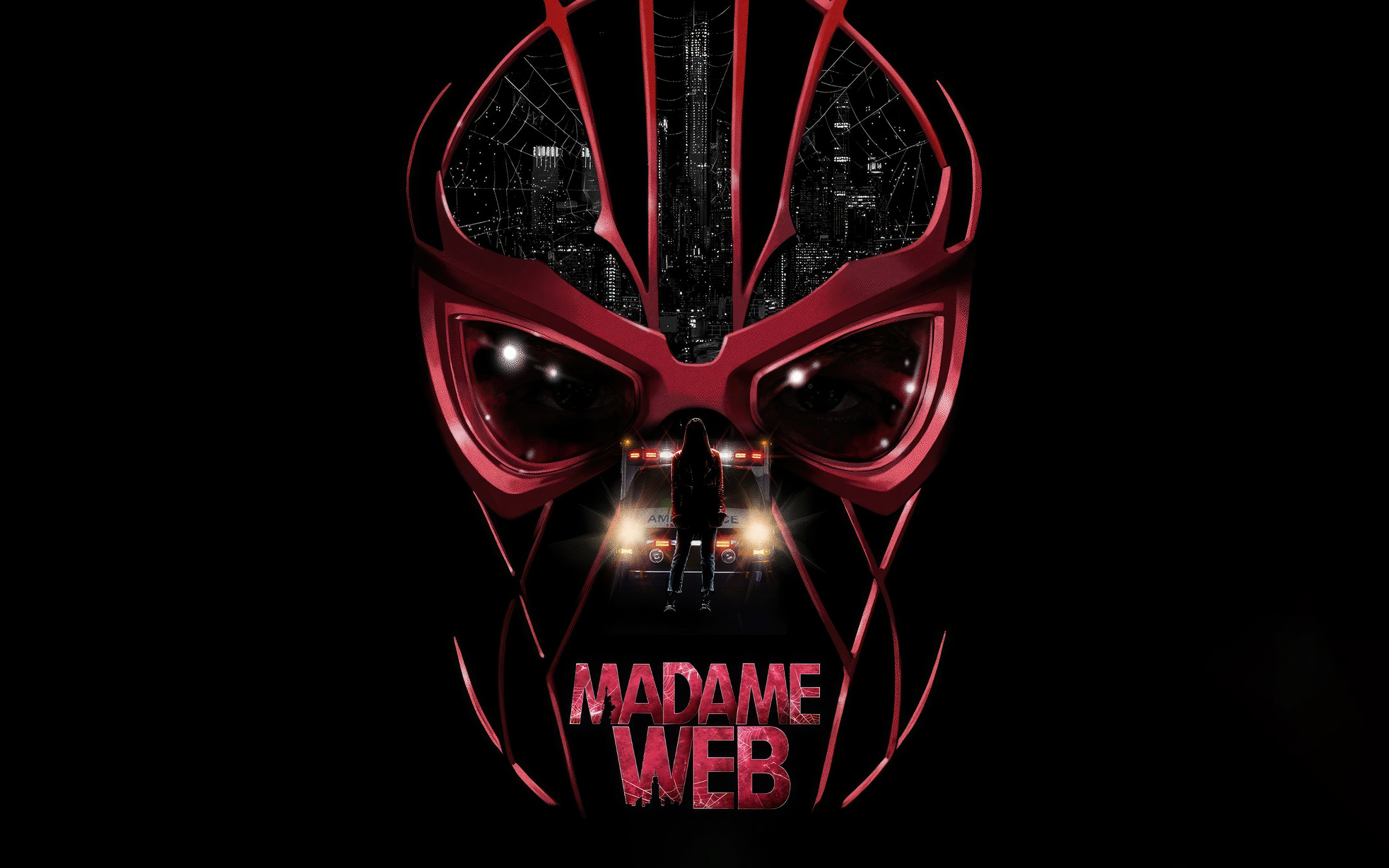 Madame Web, 2024 movie poster, dark, 2880x1800 wallpaper