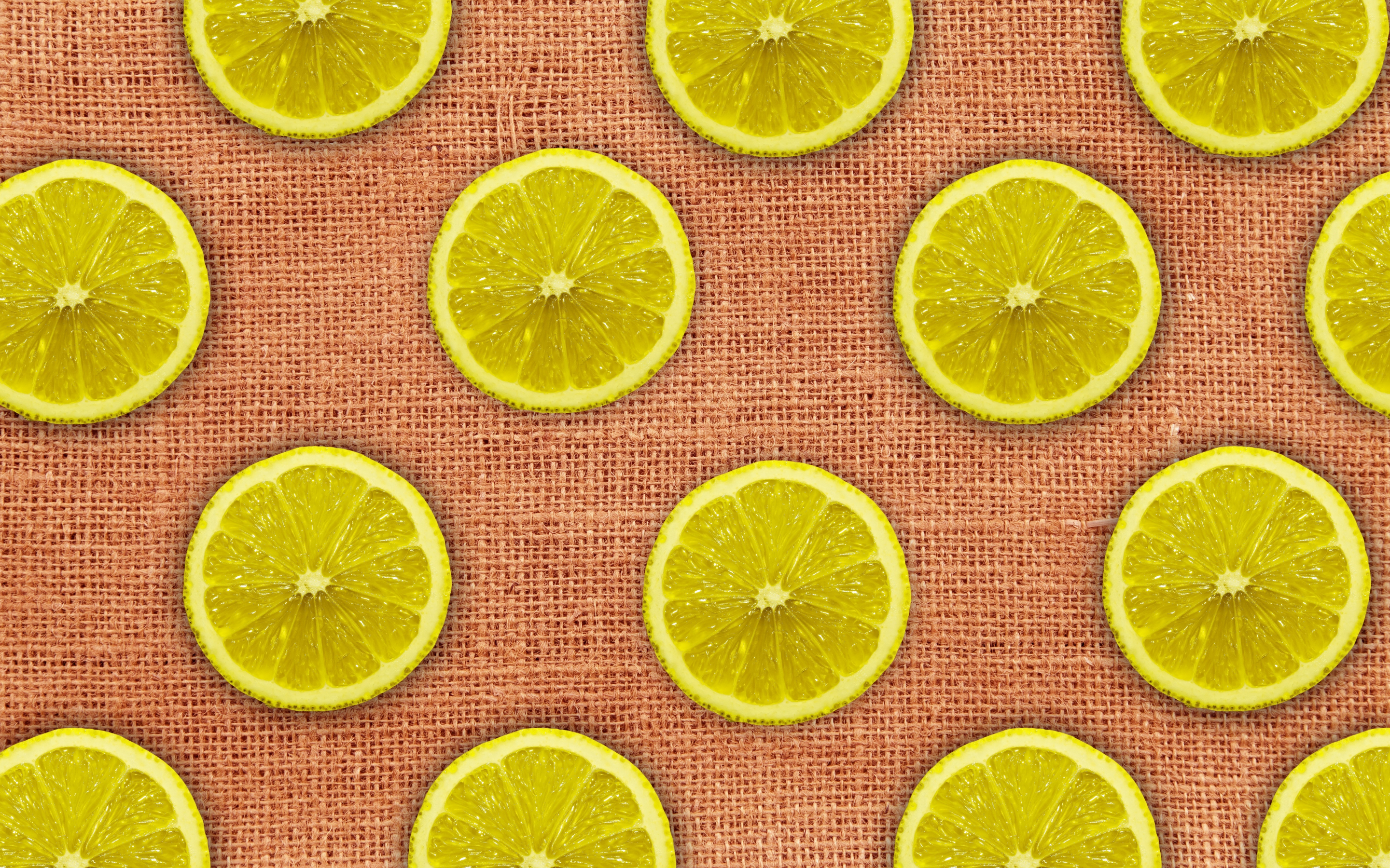 Lemons, slices, yellow, 2880x1800 wallpaper