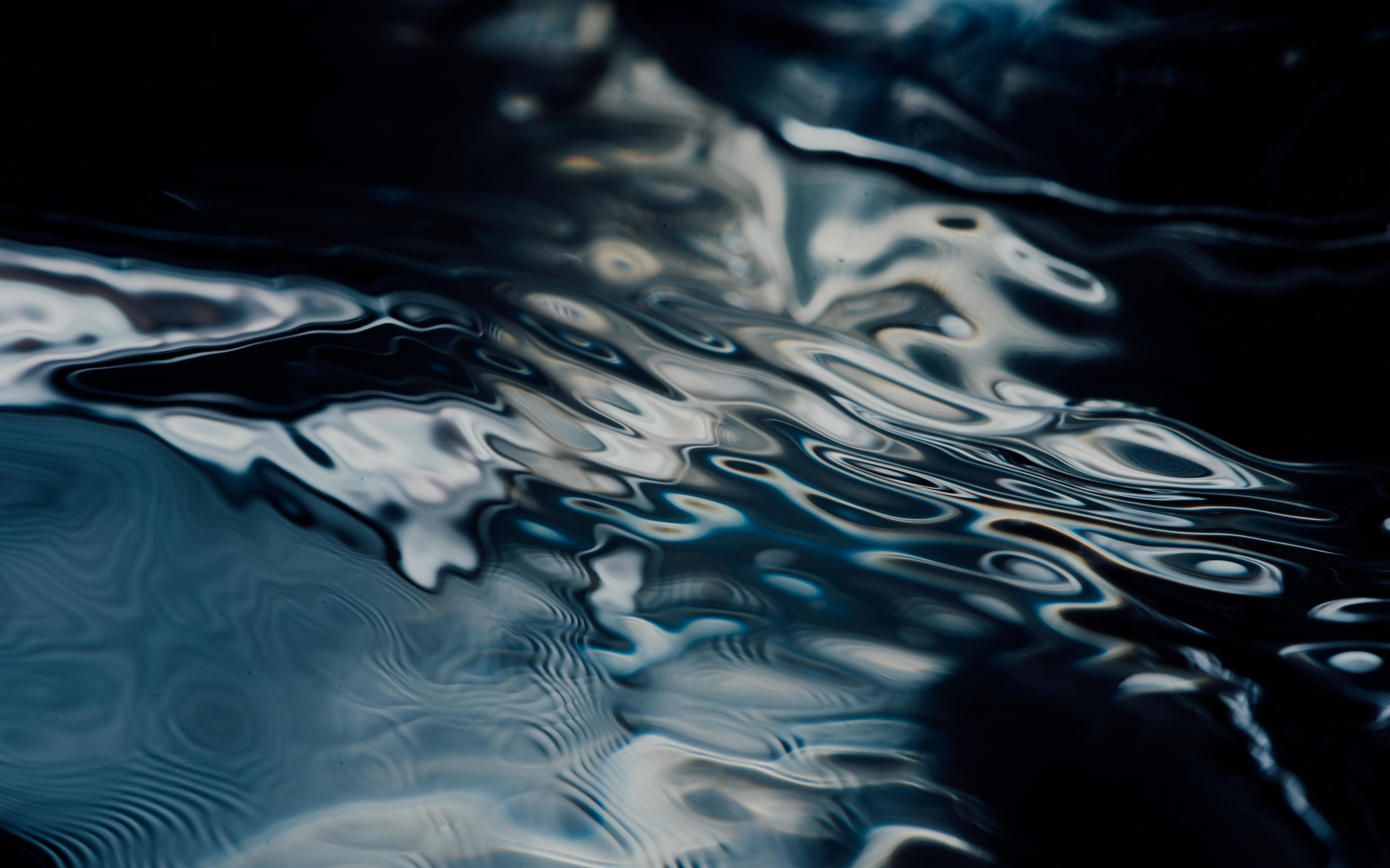 Ripple, watery texture, 2880x1800 wallpaper