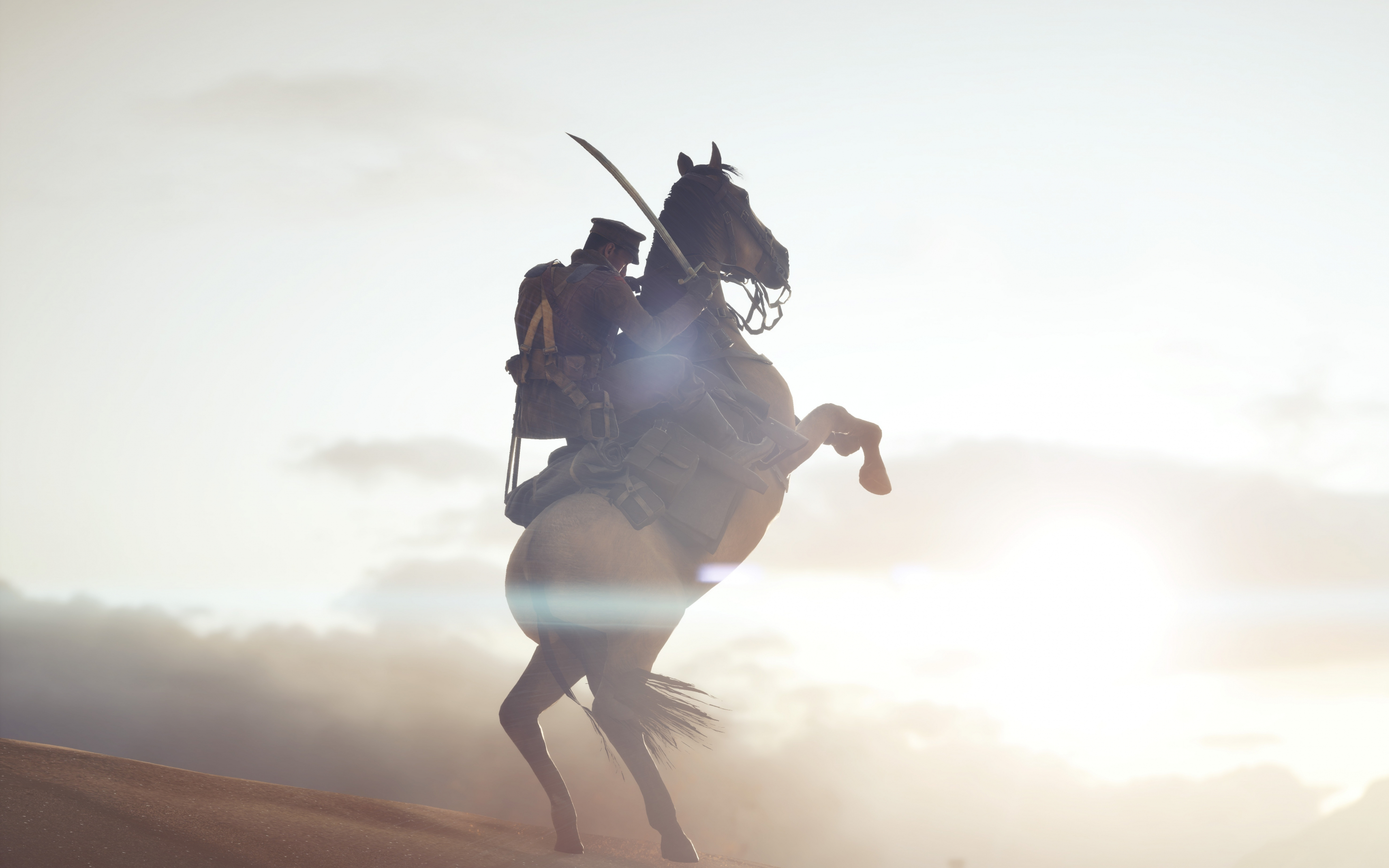 Battlefield 1, horse ride, soldier, 5k, 2880x1800 wallpaper