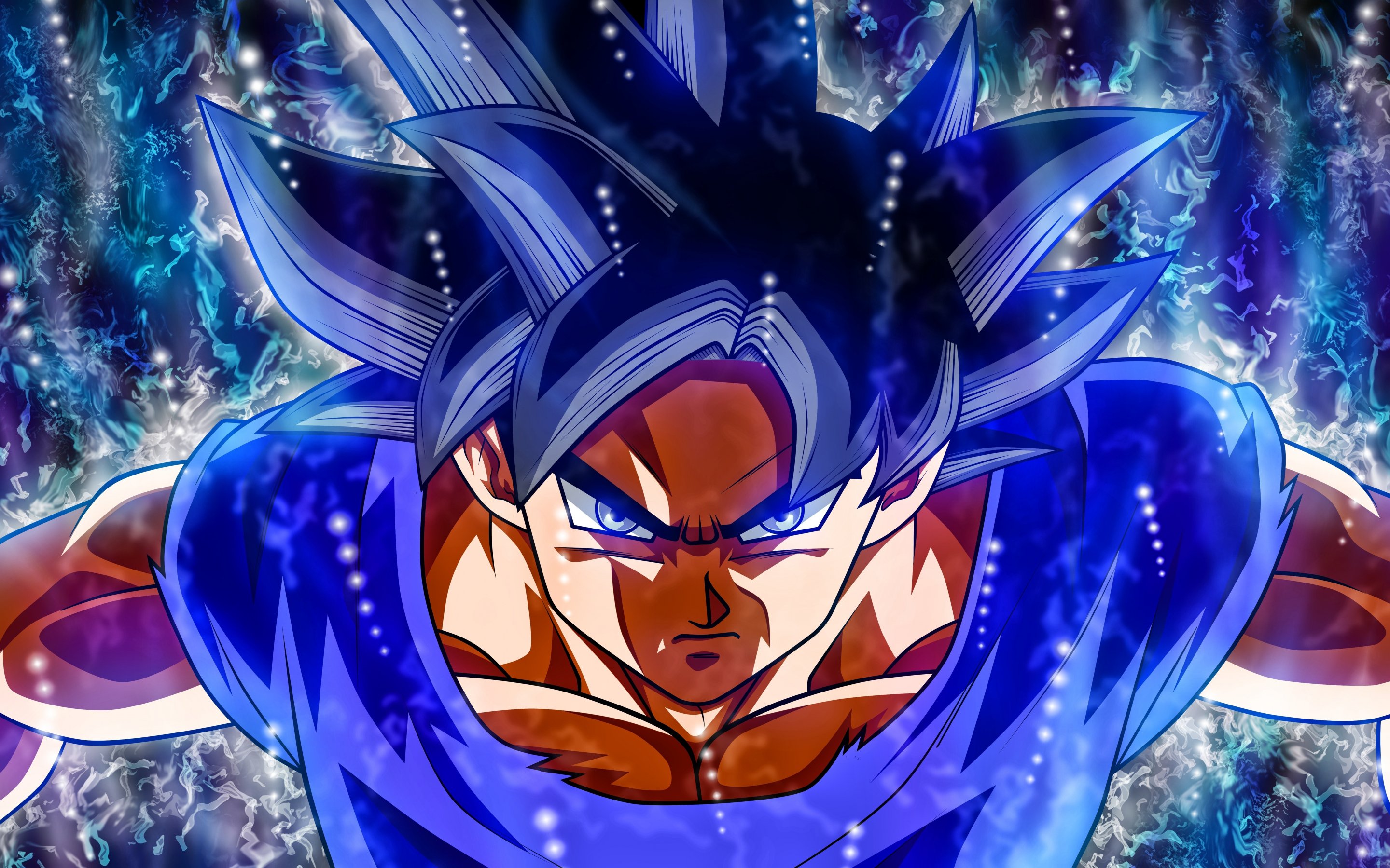 Angry Goku, Dragon Ball Super, full power, 2018, 2880x1800 wallpaper