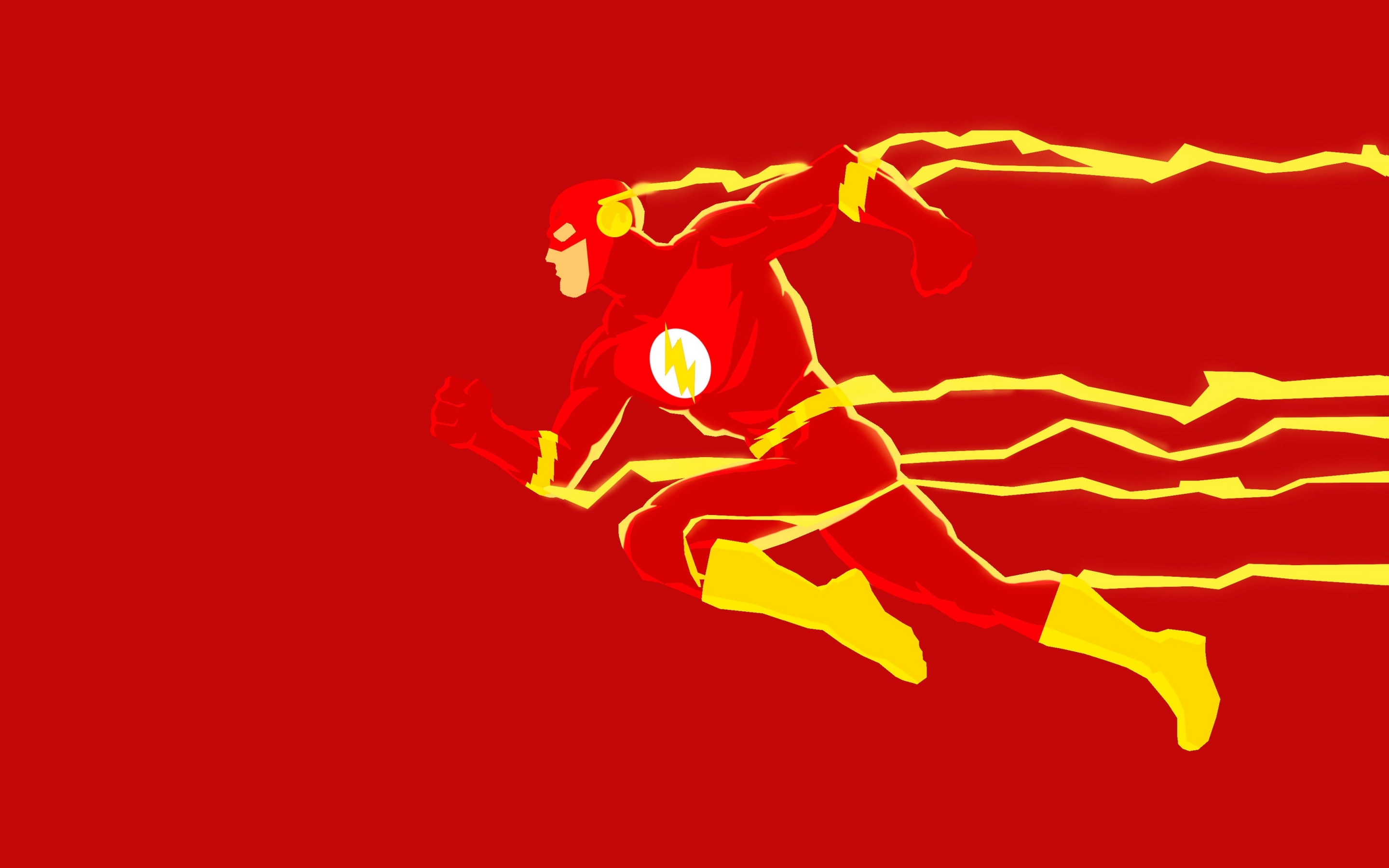Minimal, speedster, The Flash, Barry Allen, 2880x1800 wallpaper
