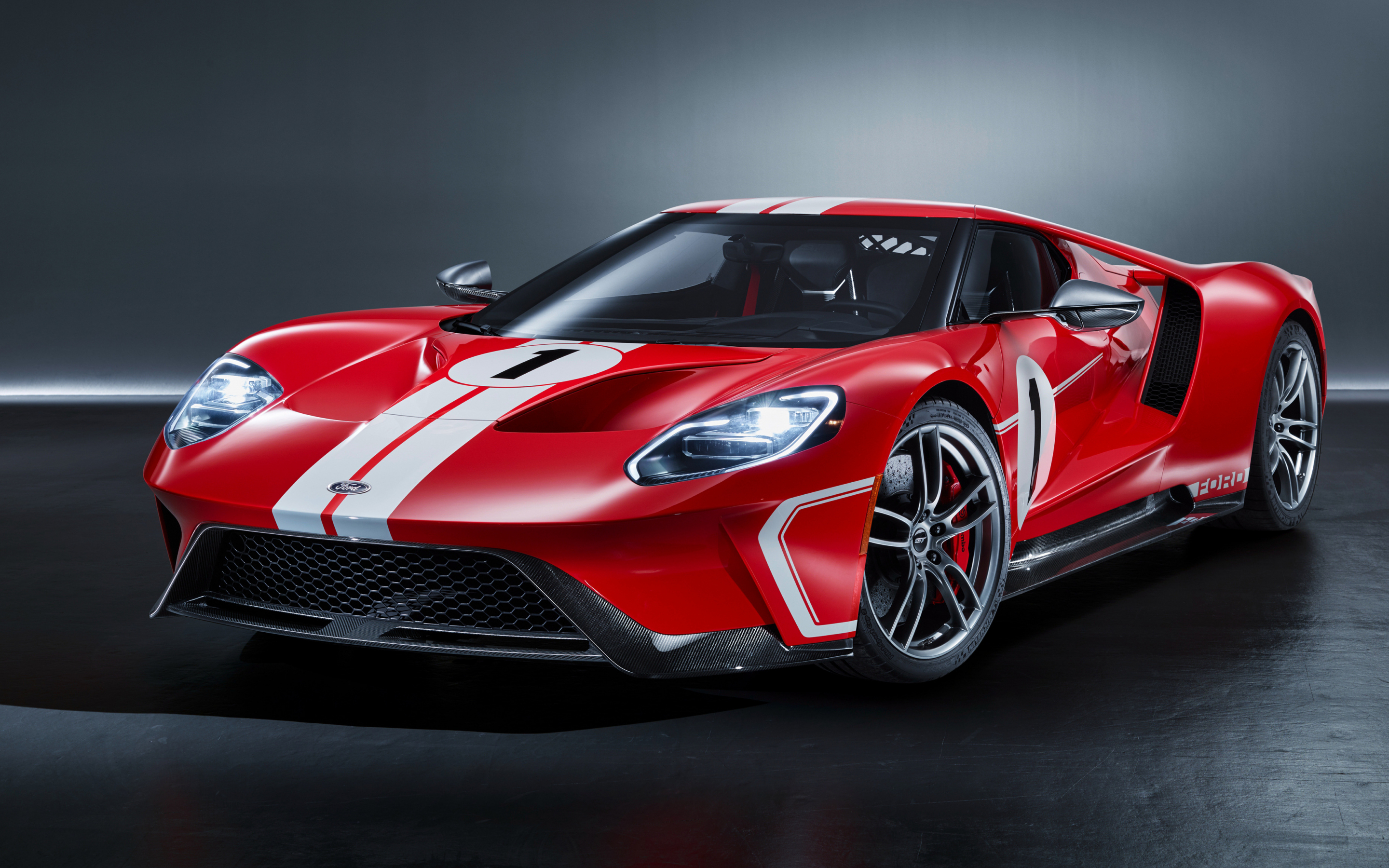 Ford GT '67 Heritage Edition, sports car, red, 2880x1800 wallpaper
