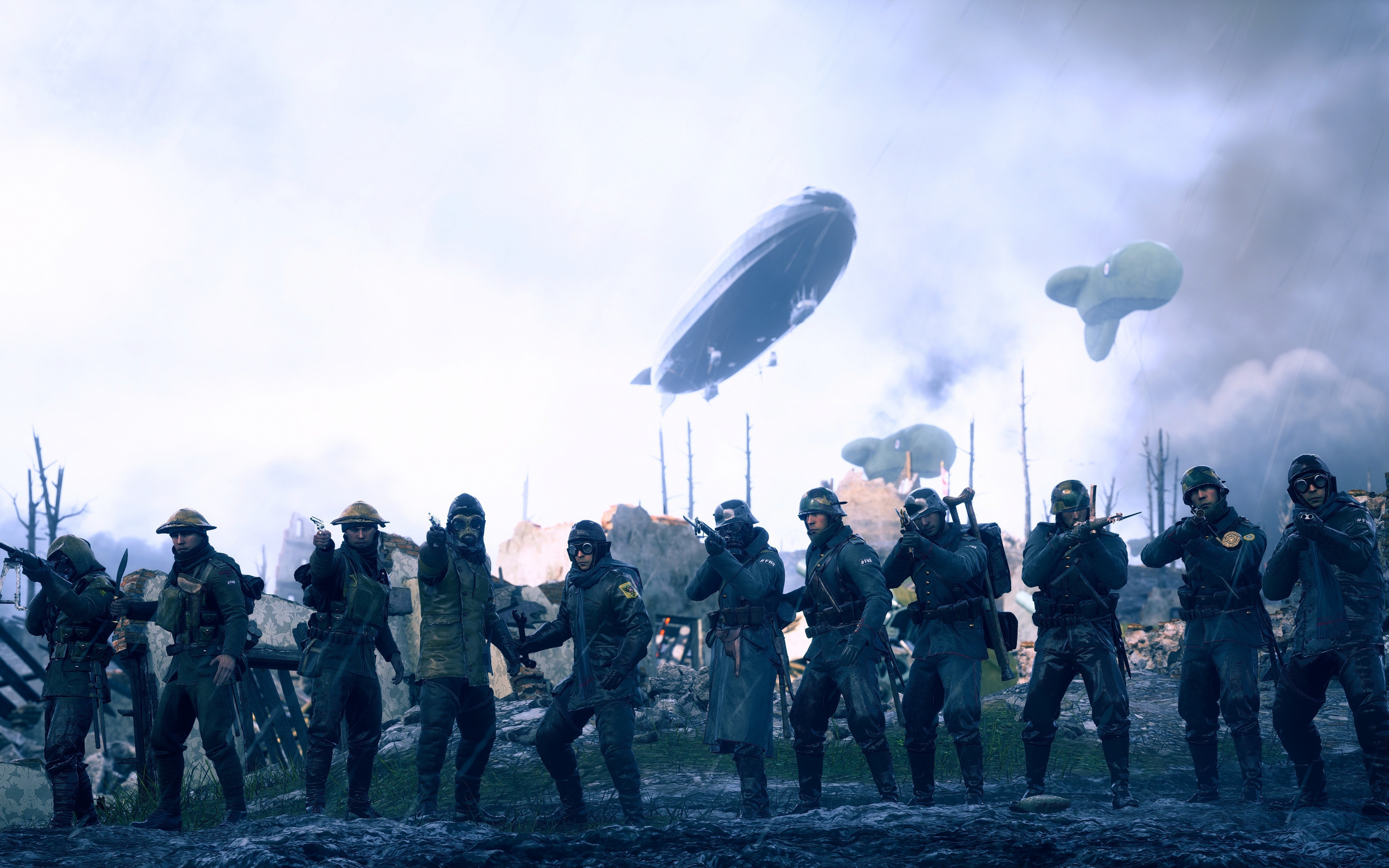 Battlefield 1, video game, soldiers, 2880x1800 wallpaper