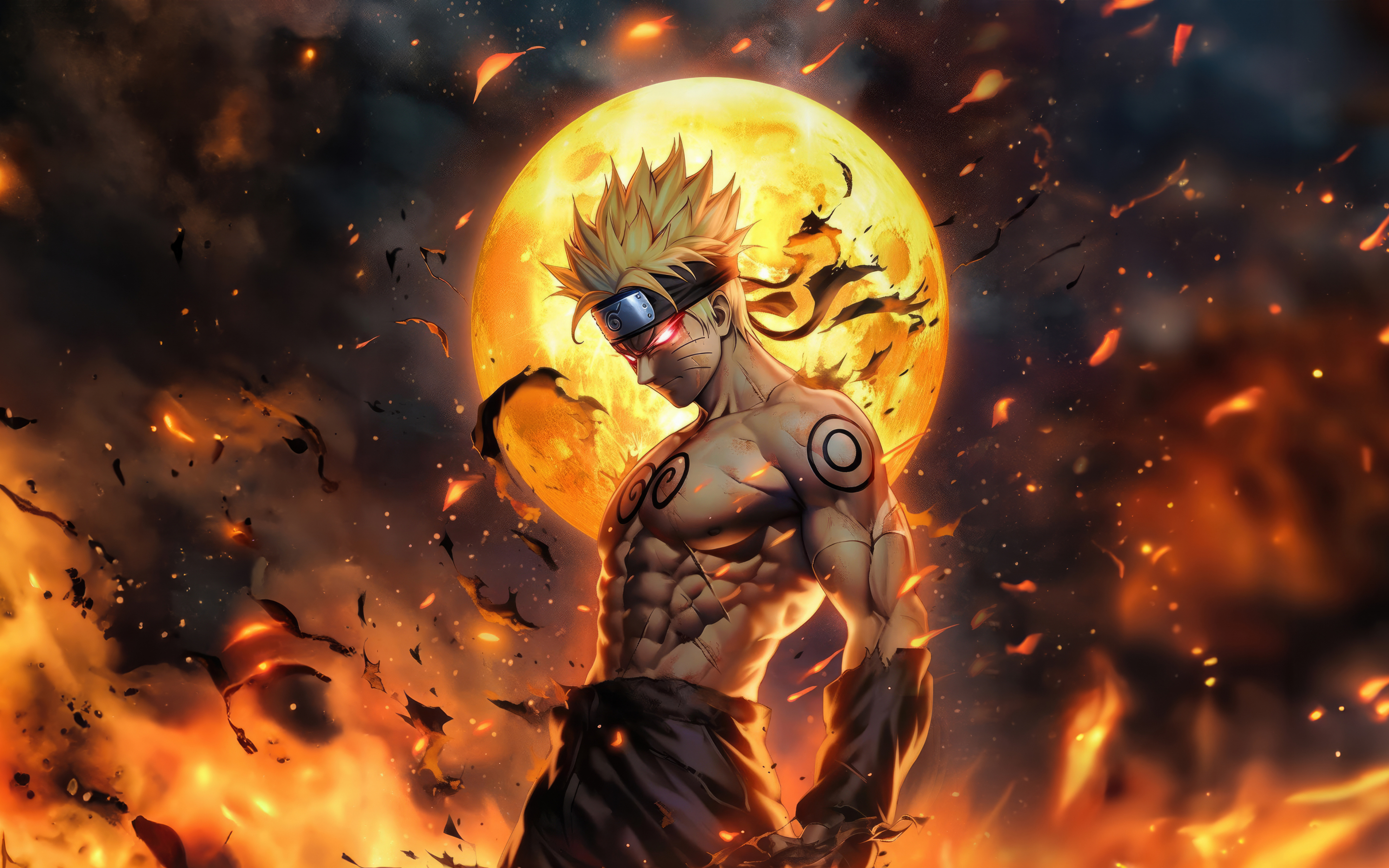 Naruto, anime boy, art, 2880x1800 wallpaper