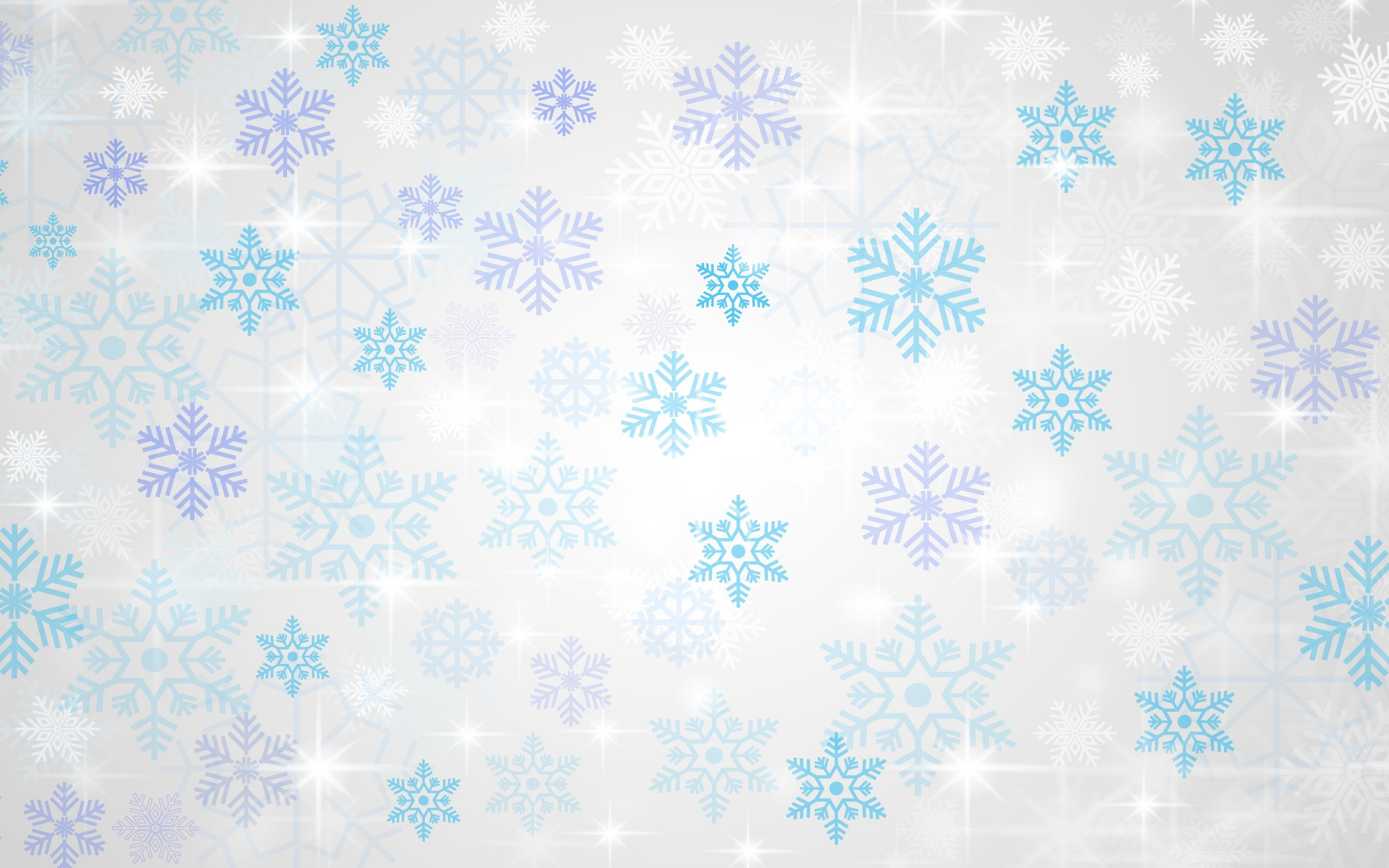 Abstract, design, pattern, snowflakes, 2880x1800 wallpaper
