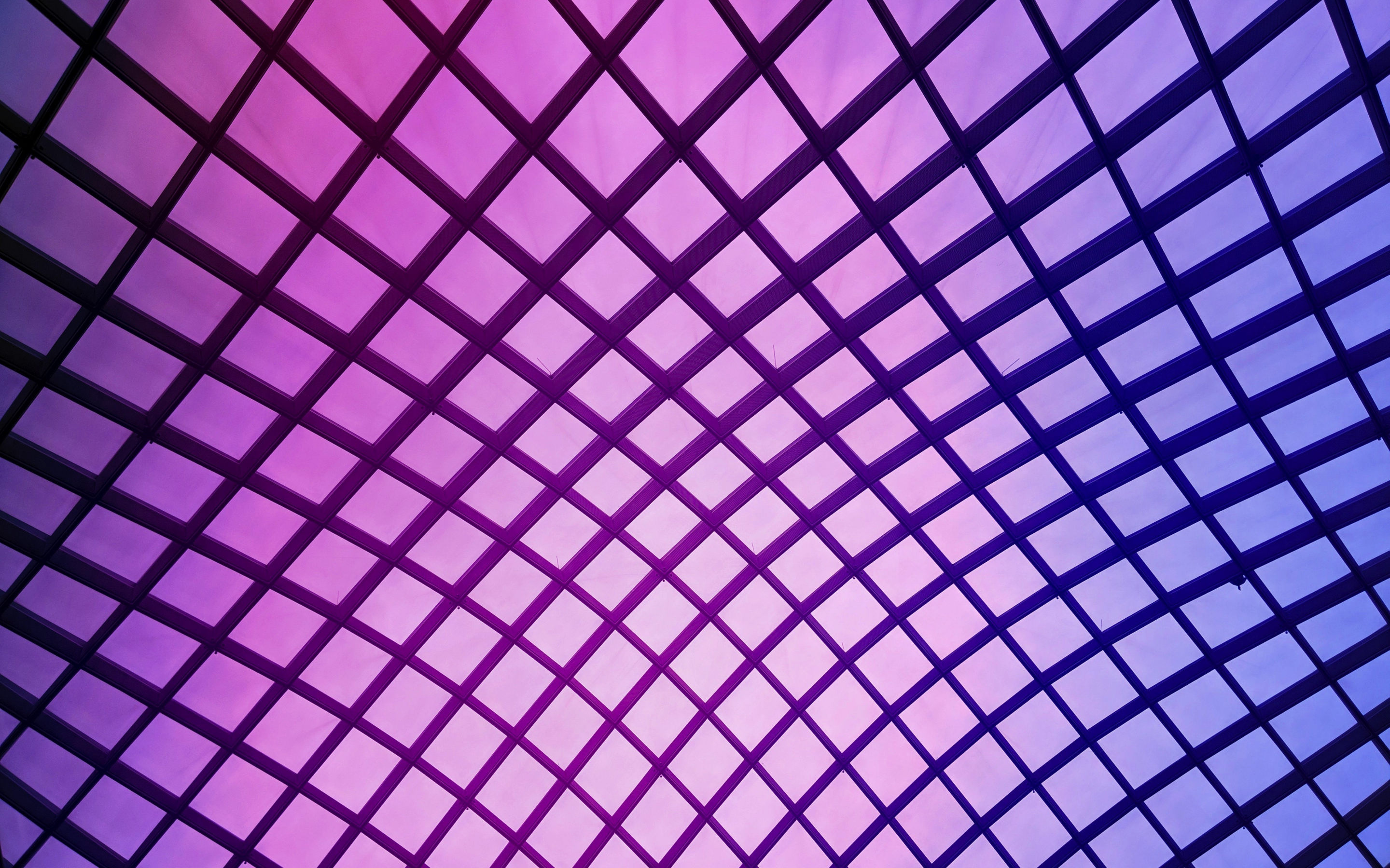 Grid, abstract, squares, pattern, digital art, 2880x1800 wallpaper