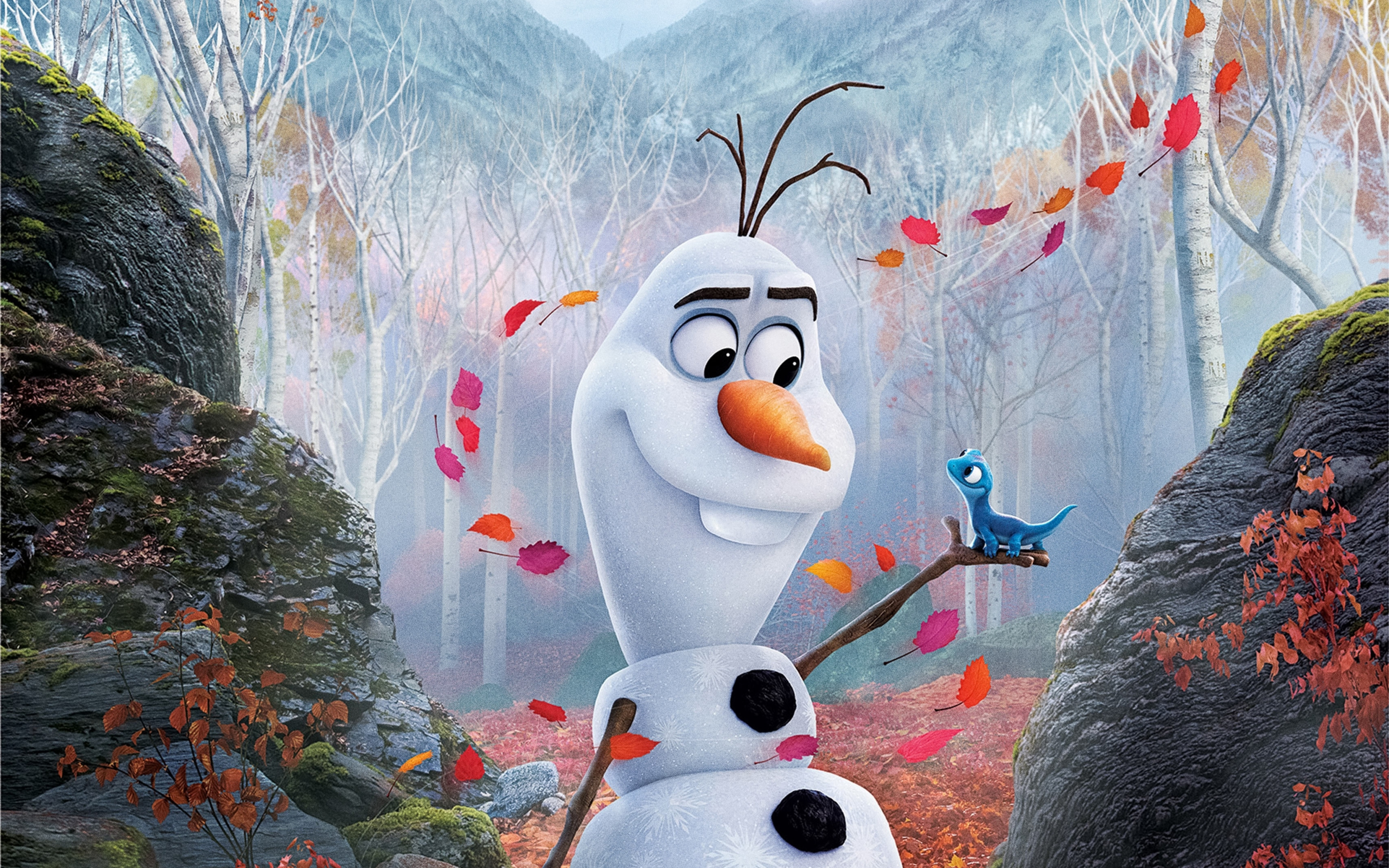 Snowman, Olaf from frozen 2, movie, 2880x1800 wallpaper