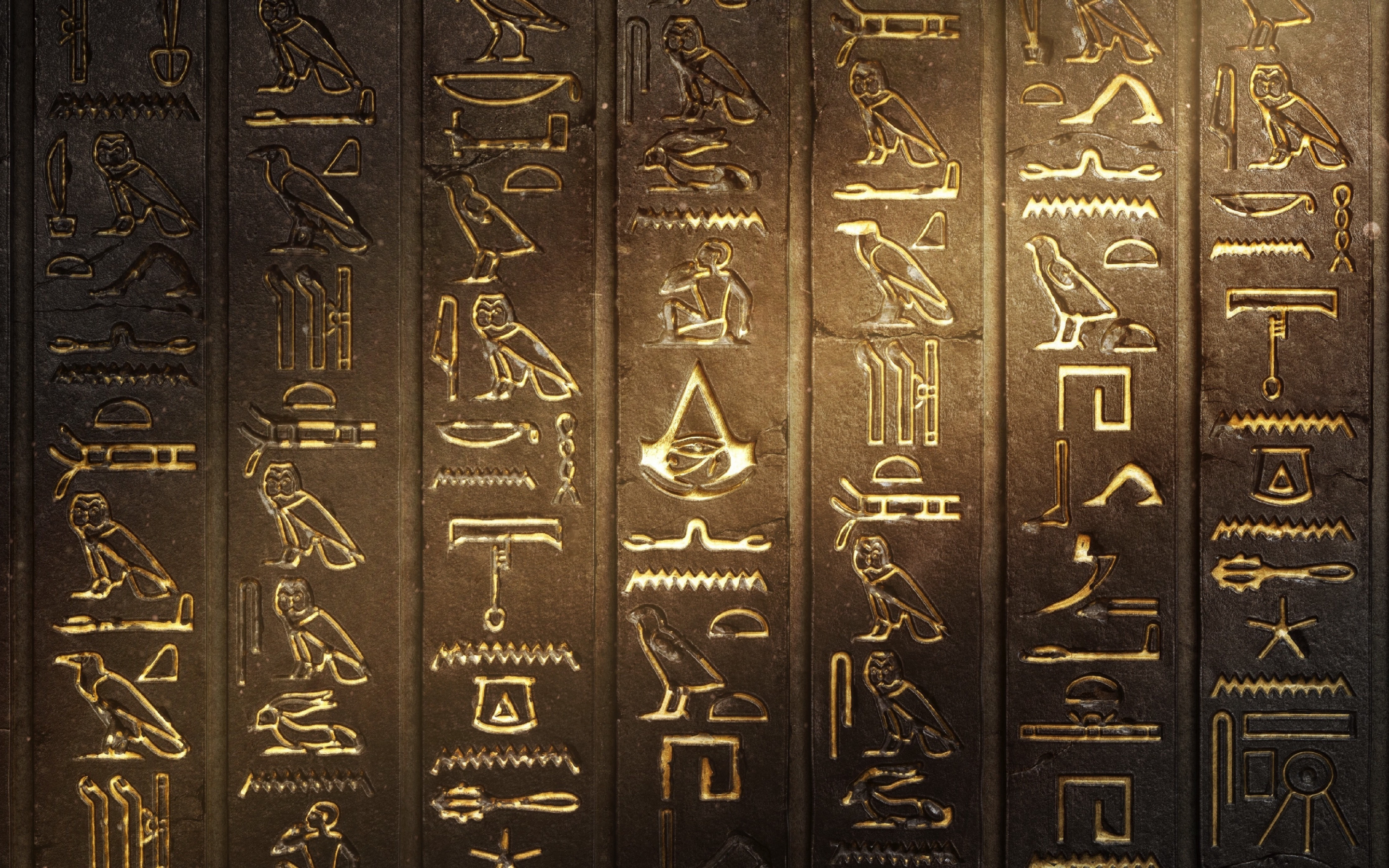 Assassin's creed: origins, video game, texture, pattern, 2880x1800 wallpaper