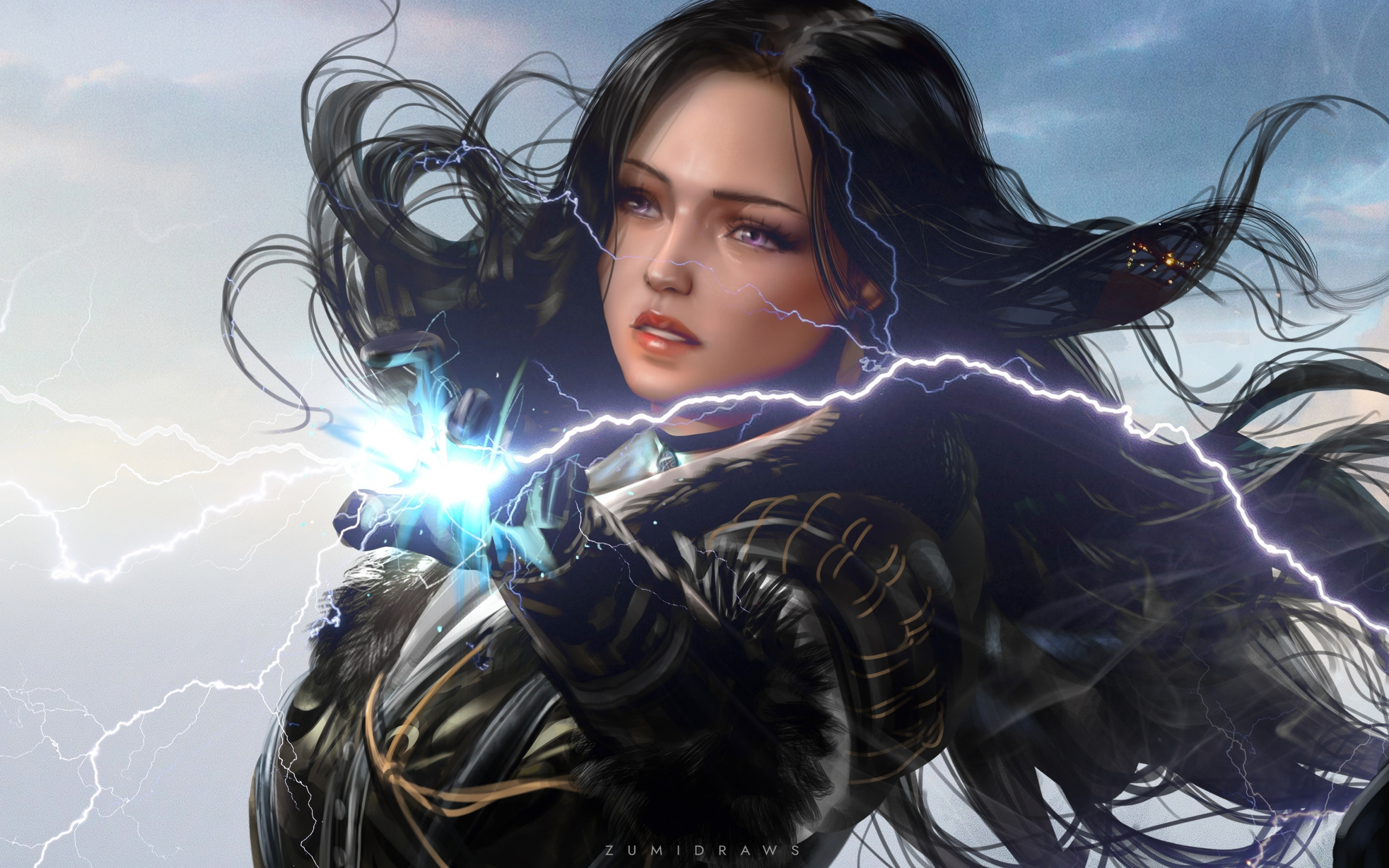 Beautiful yennefer, The Witcher, video game, fan art, 2880x1800 wallpaper