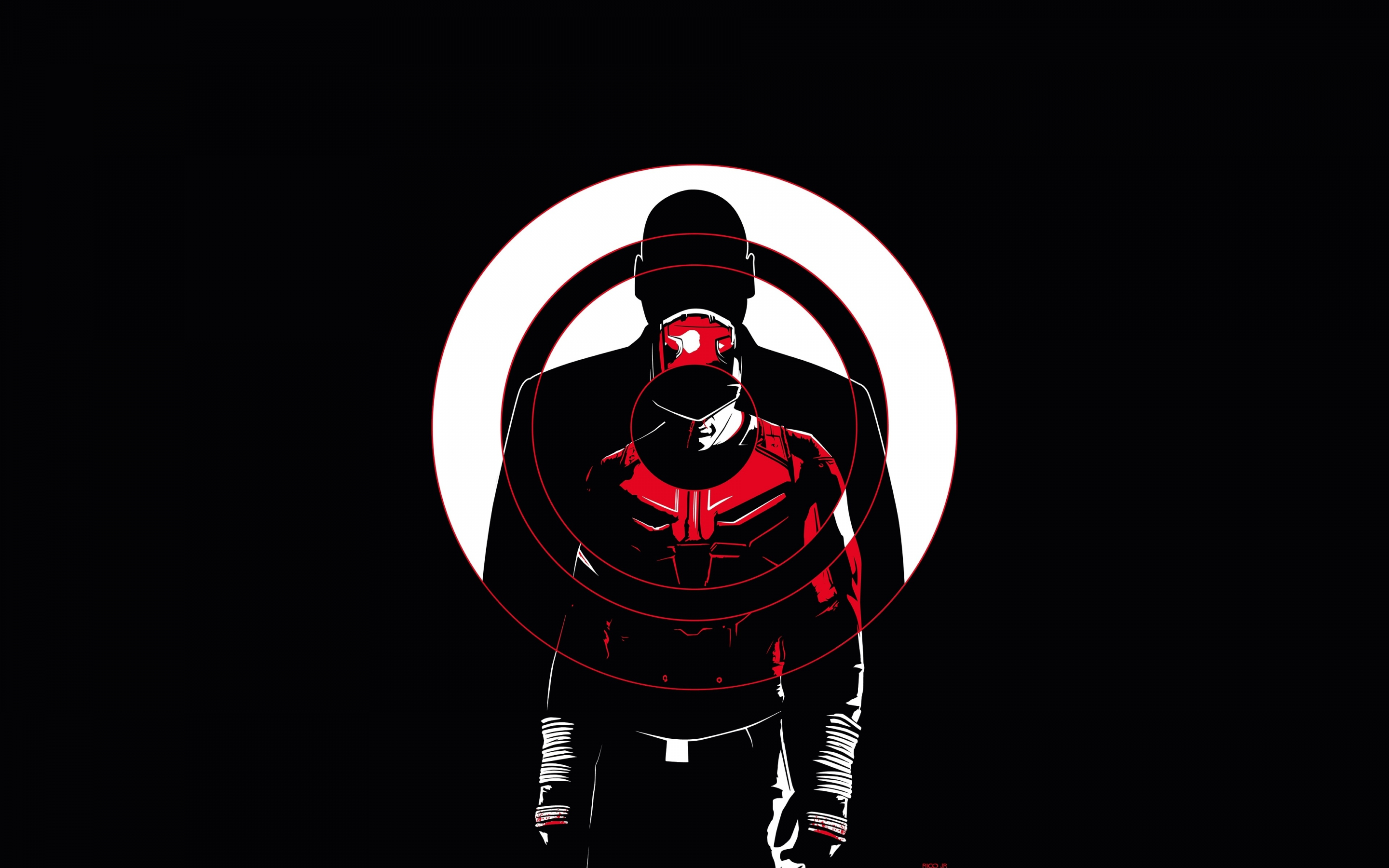 Daredevil, dark, minimal, season 3, 2018, poster, 2880x1800 wallpaper