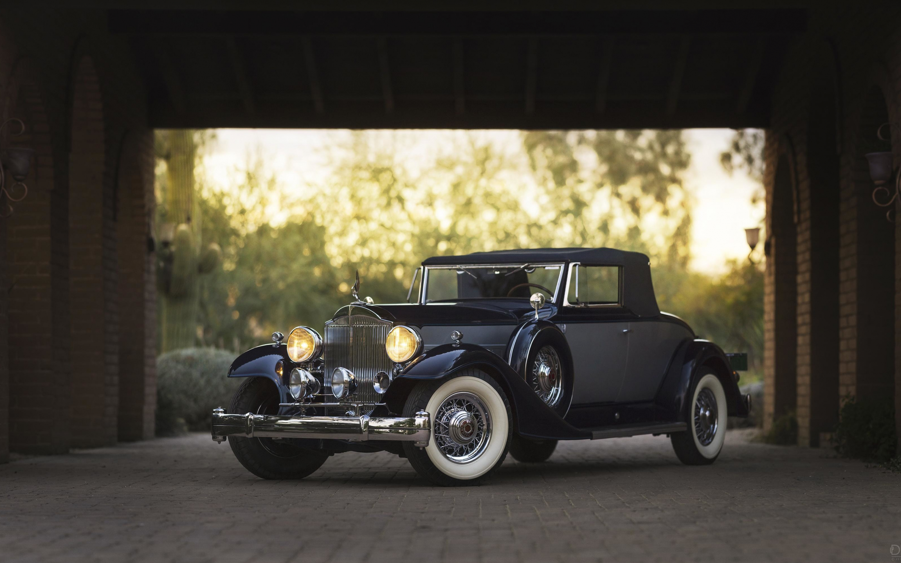 Black, RM Sotheby, 1937 Packard Twelve Coupe Roadster, 2880x1800 wallpaper