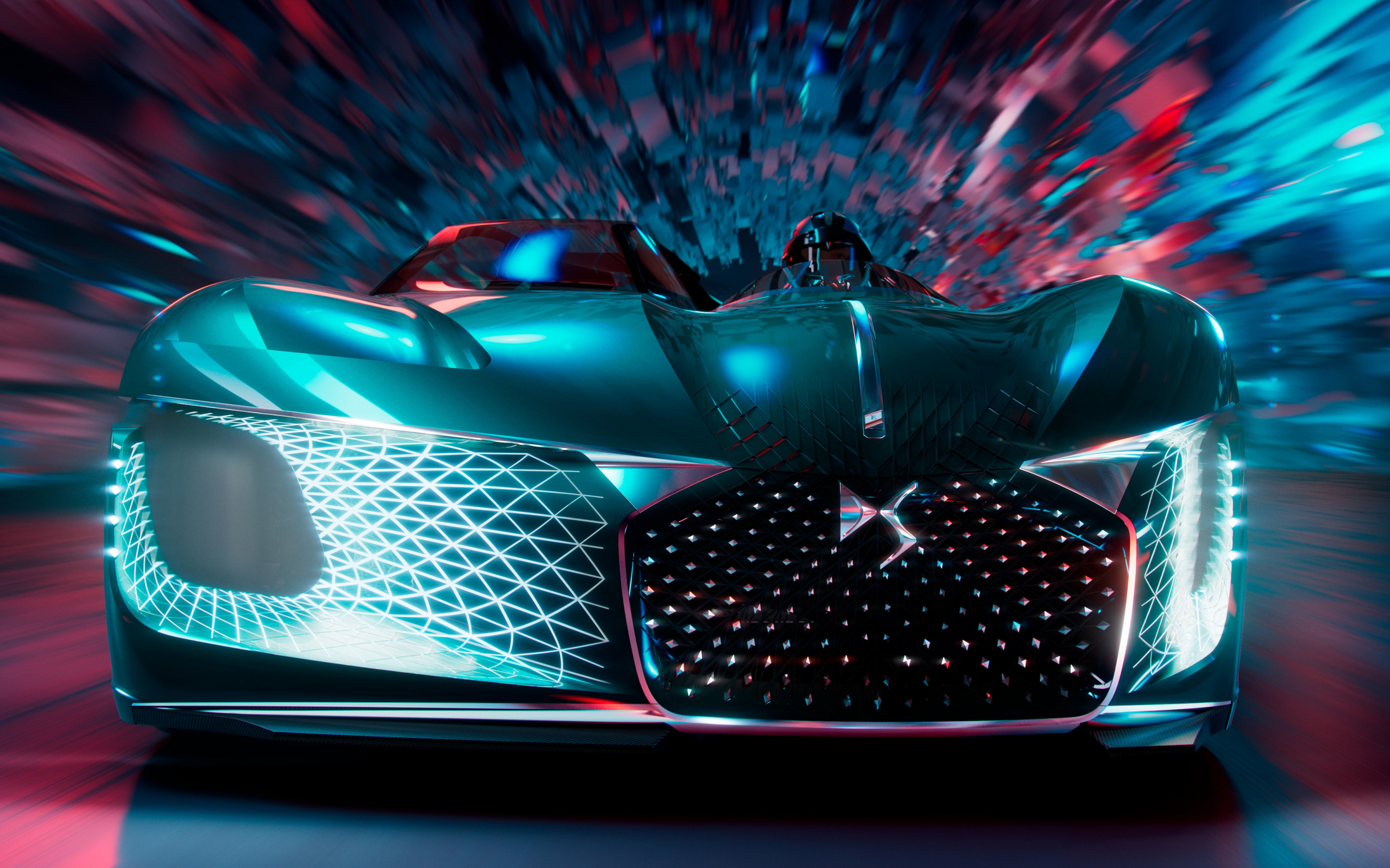 2018, sports car, DS X E-Tense concept, 2880x1800 wallpaper