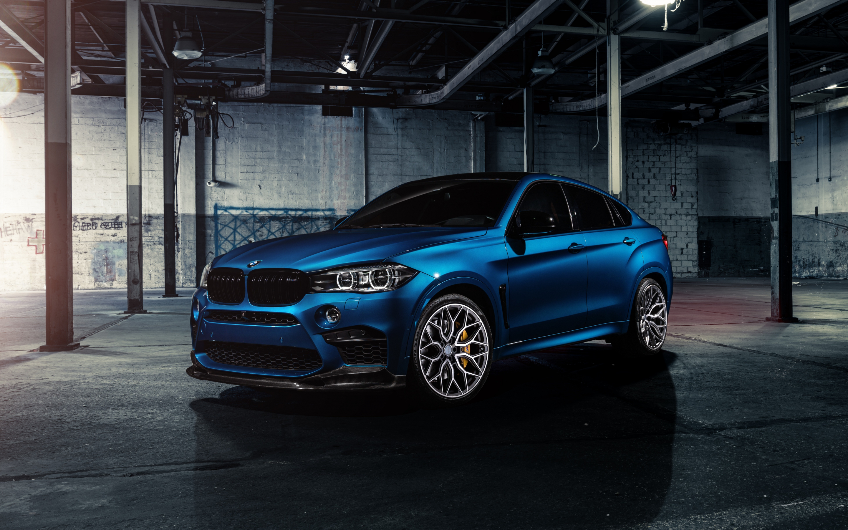 Sports sedan, BMW M4, blue, auto, car, 2880x1800 wallpaper
