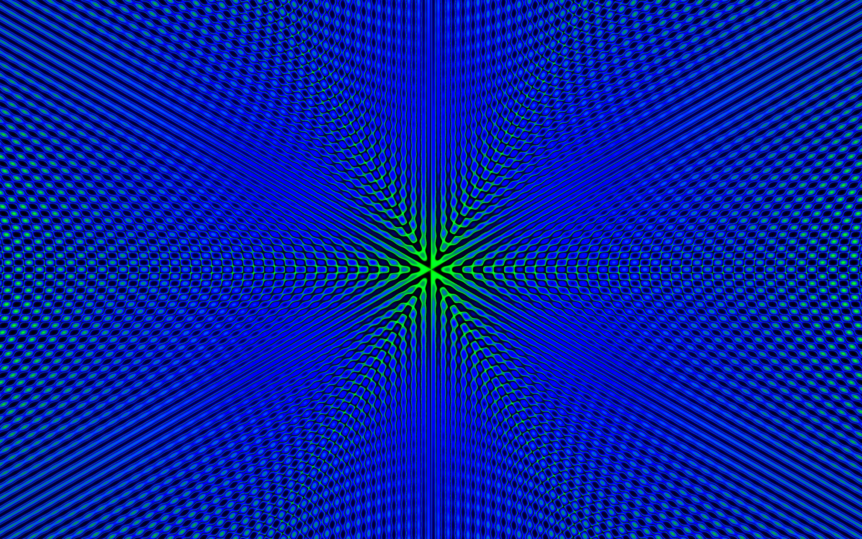 Fractal, blue pattern, minimal, 2880x1800 wallpaper
