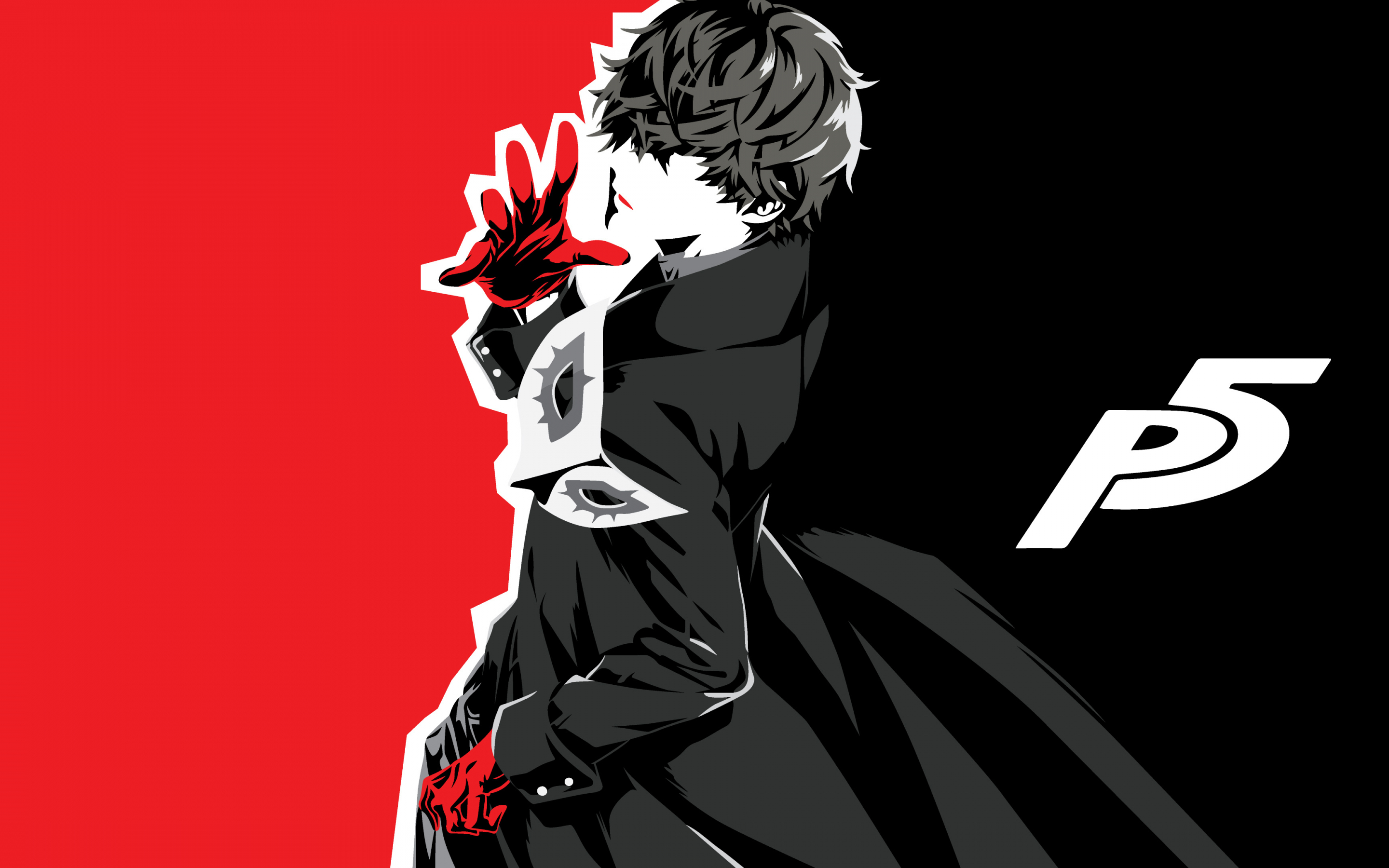 Akira kurusu, Protagonist, Persona 5, video game, anime, 2880x1800 wallpaper