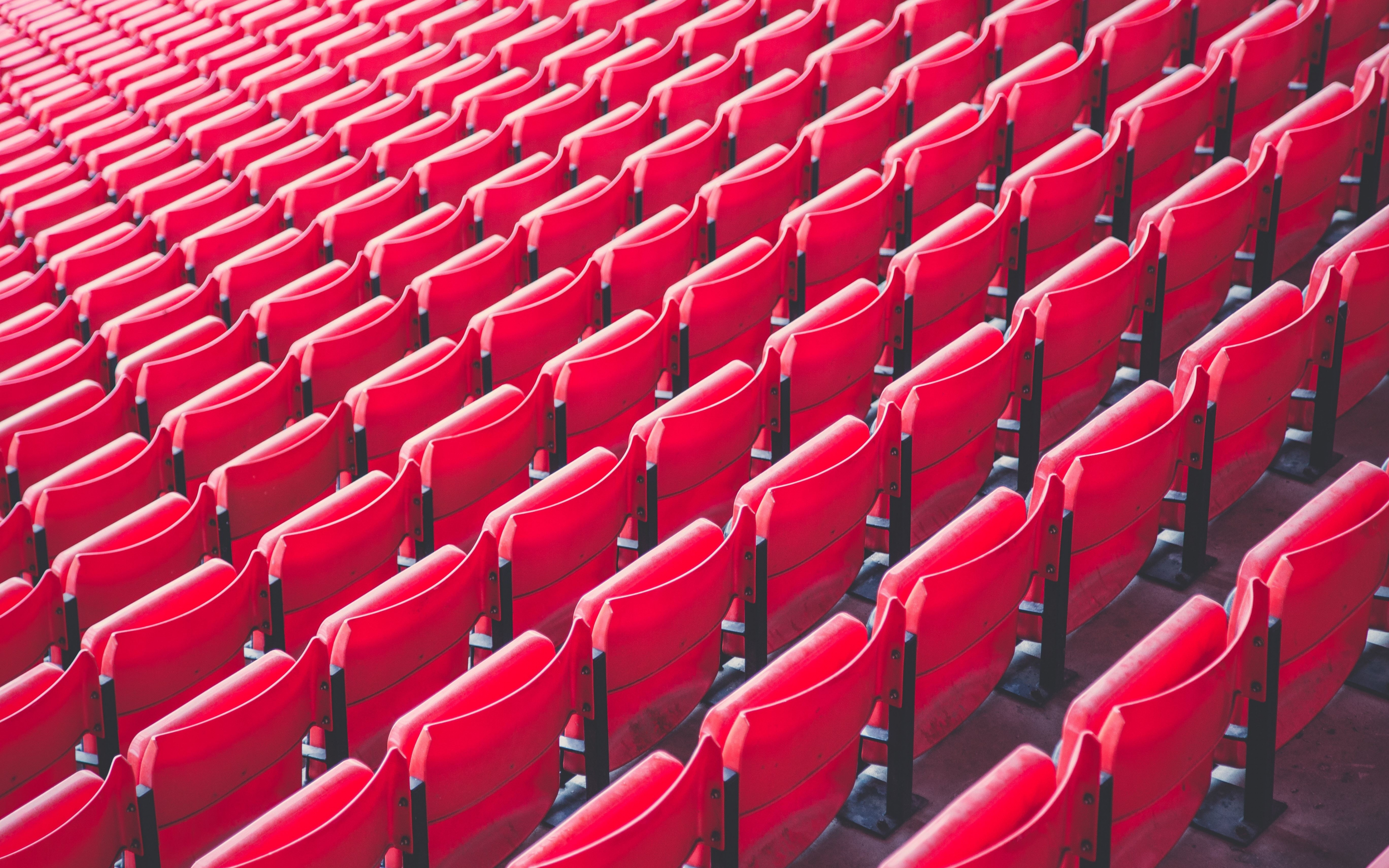 Stadium, chairs, aligned, pattern, sports, 2880x1800 wallpaper