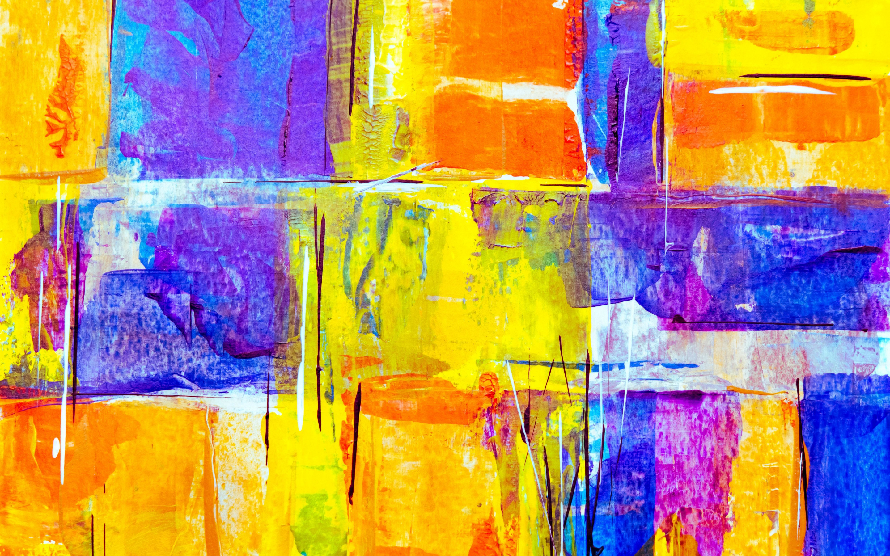 Texture, colorful, art, painting, 2880x1800 wallpaper