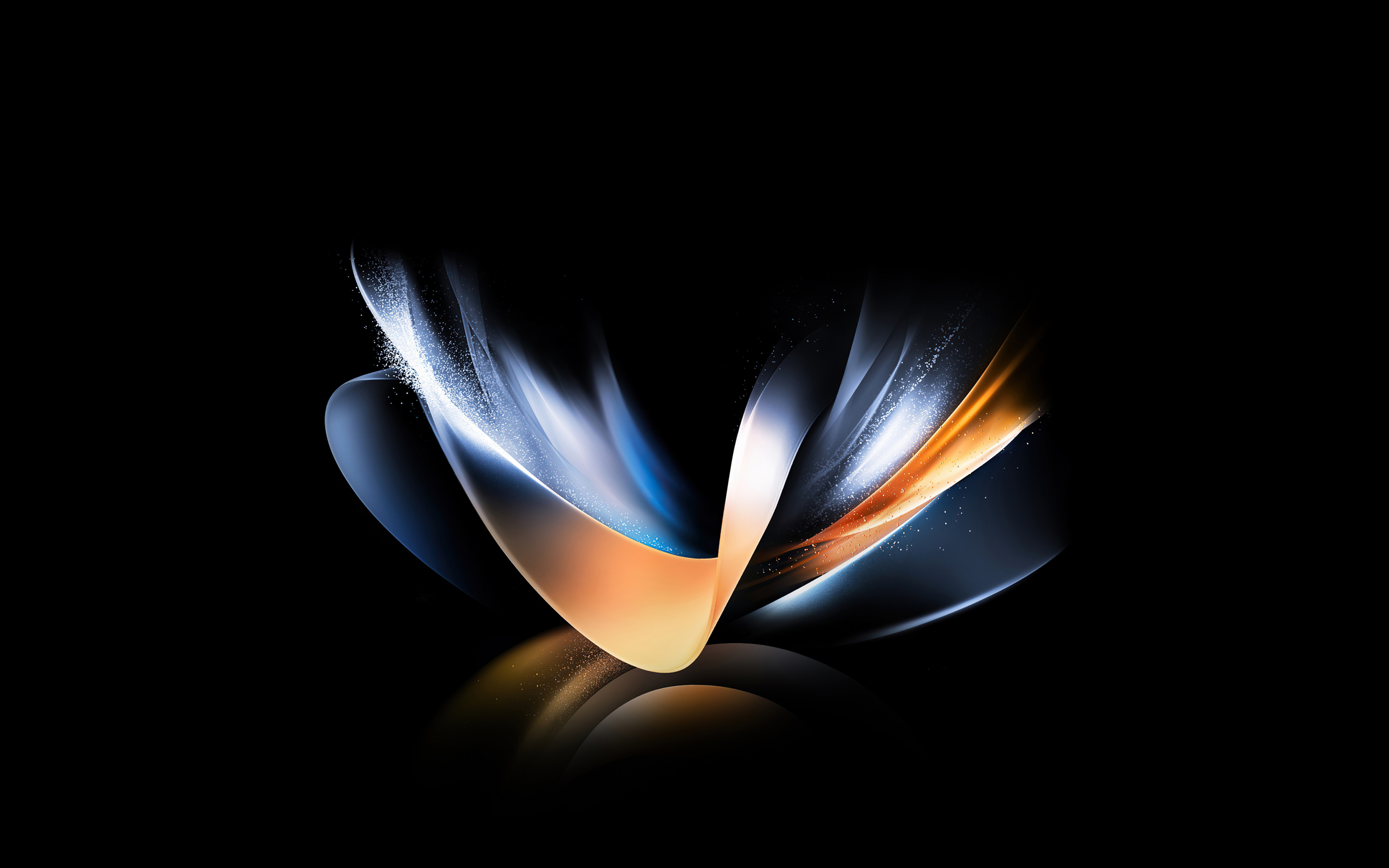 Samsung Galaxy Z Fold, stock, curves shapes, abstract, minimal, 2880x1800 wallpaper
