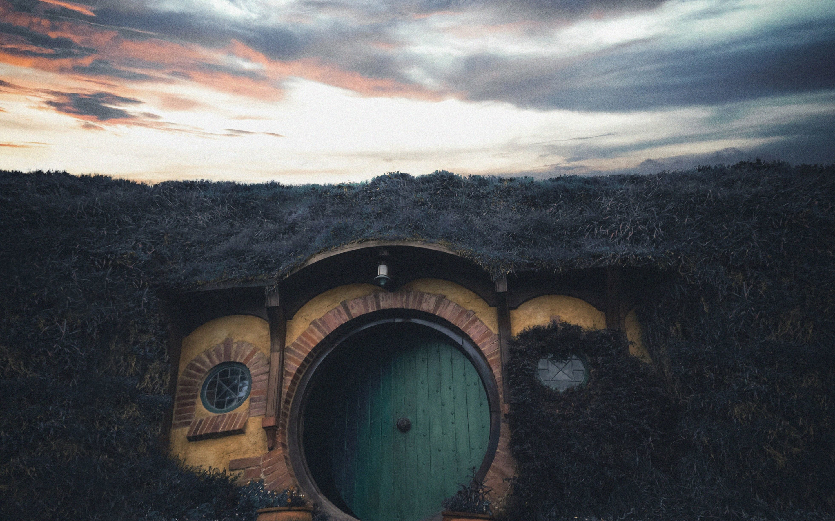 House, The Hobbit, movie set, New Zealand, 2880x1800 wallpaper