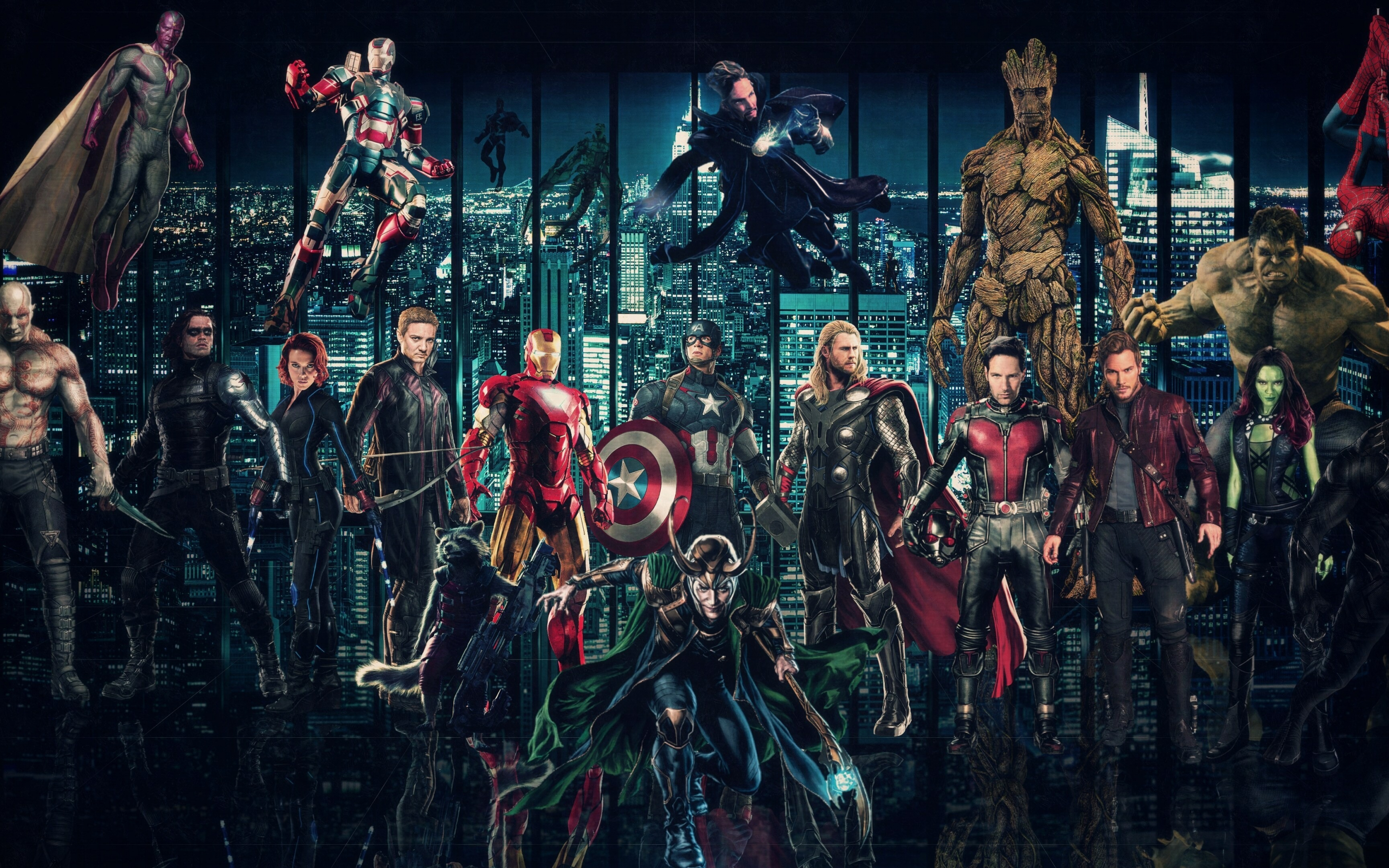 Avengers: Infinity War, 2018 movie, superheroes, 2880x1800 wallpaper
