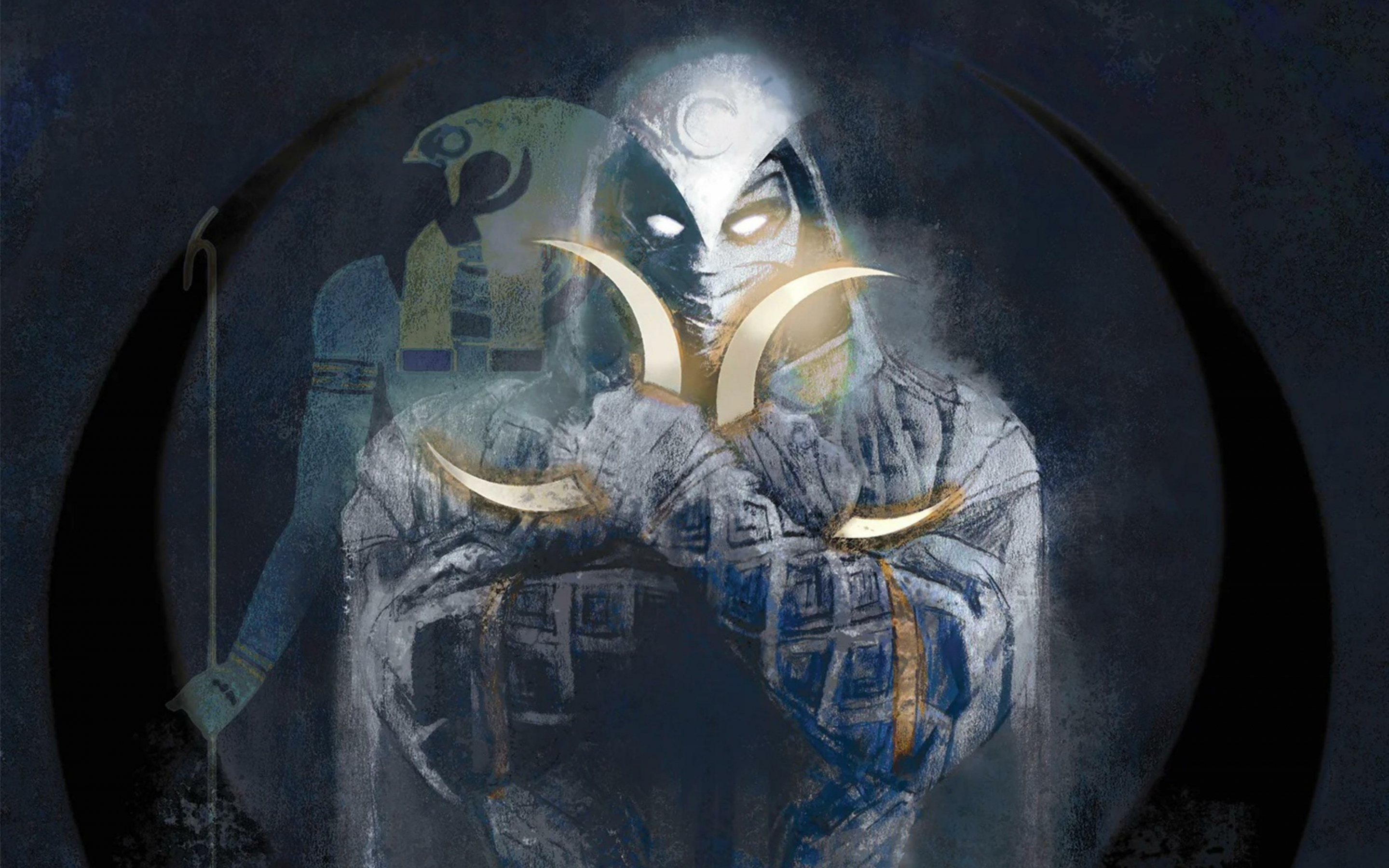Moon Knight, Empire Cover, Marvel series, art, 2880x1800 wallpaper