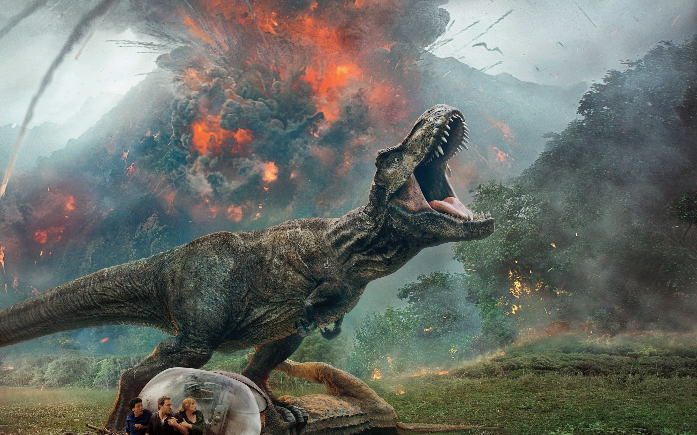 Jurassic World: Fallen Kingdom, 2018, Dinosaur, movie, 2880x1800 wallpaper