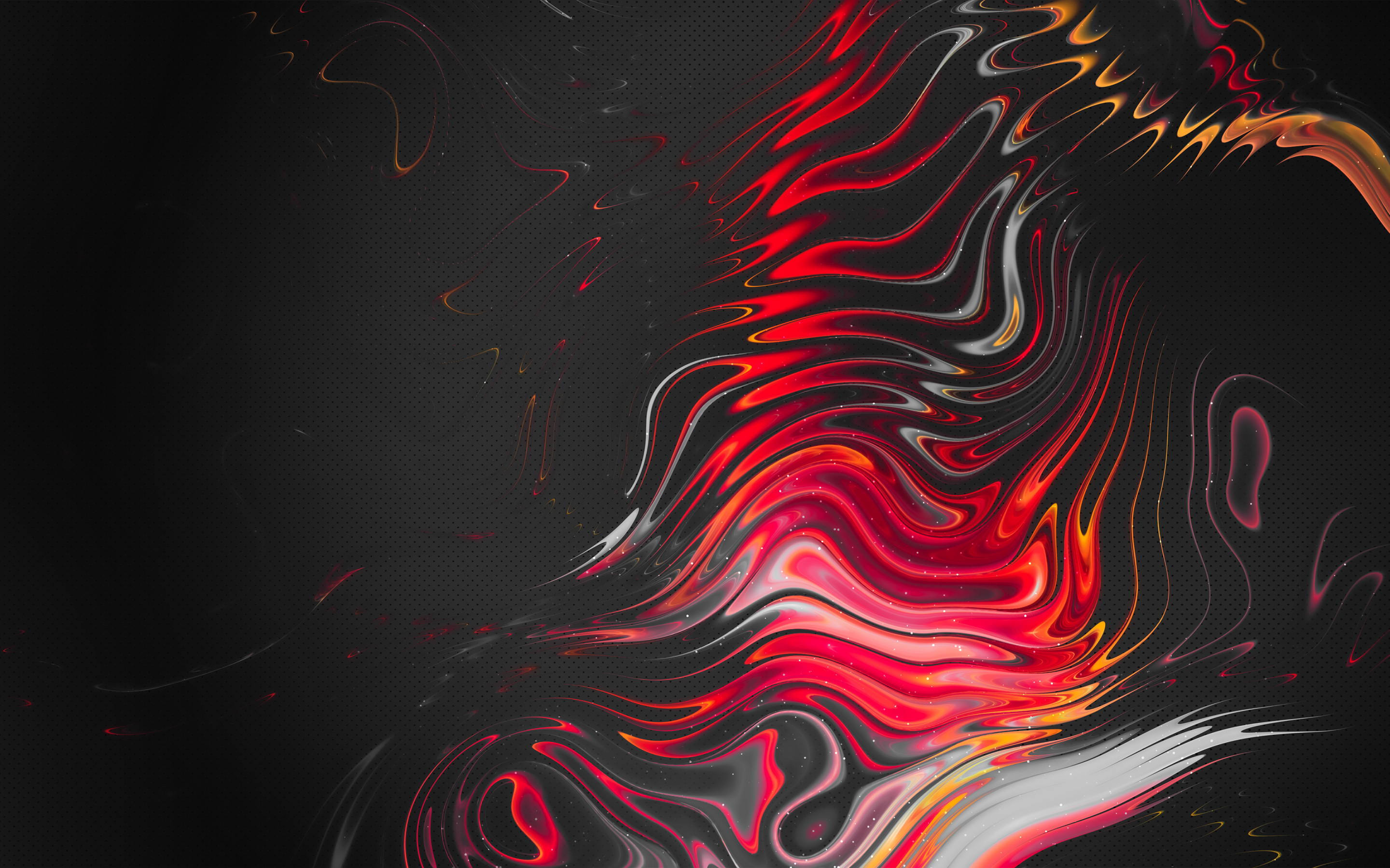 Red-dark, curves, abstract, ripple effect, 2880x1800 wallpaper