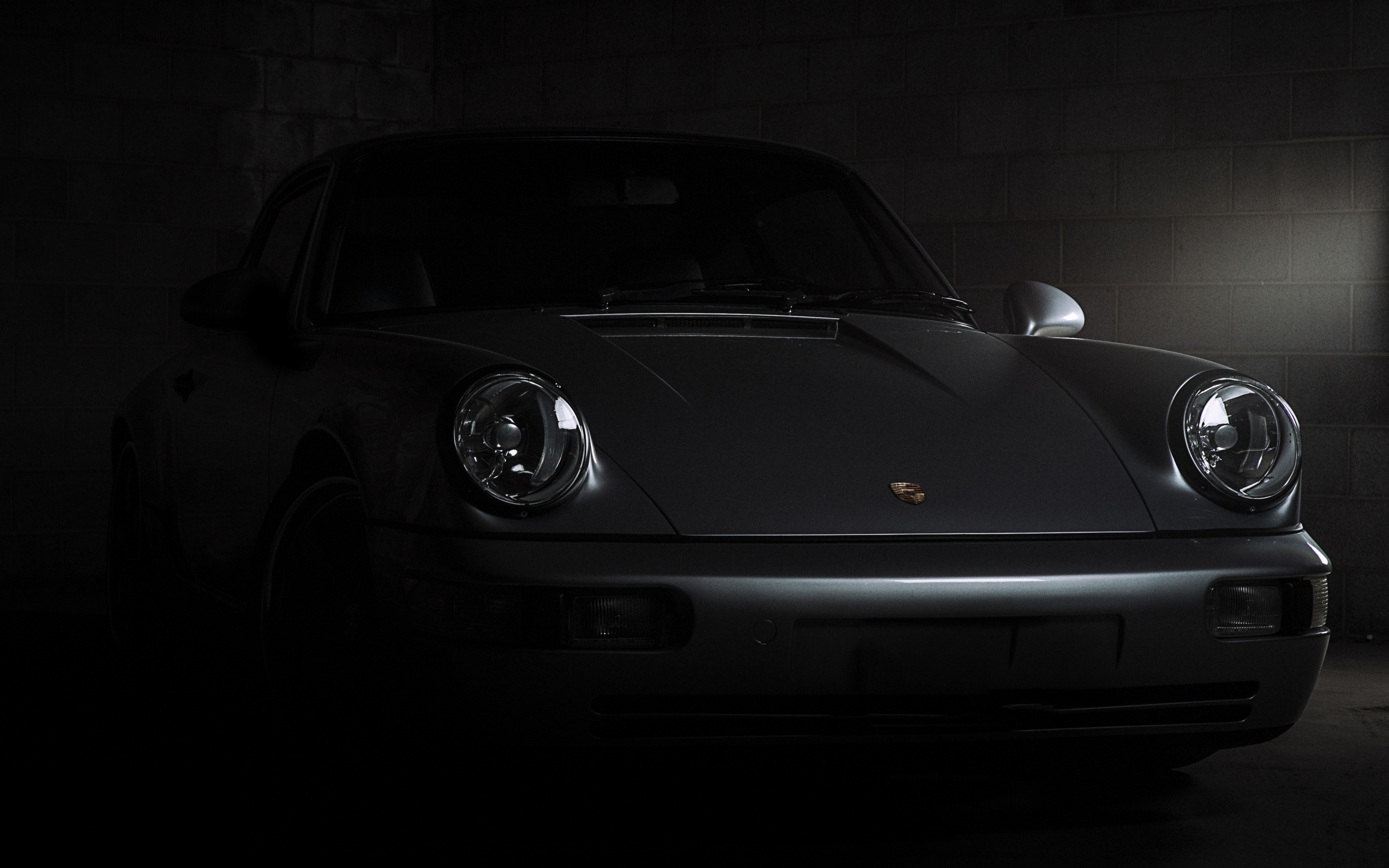 Porsche 911 Carrera, front, dark, 2880x1800 wallpaper