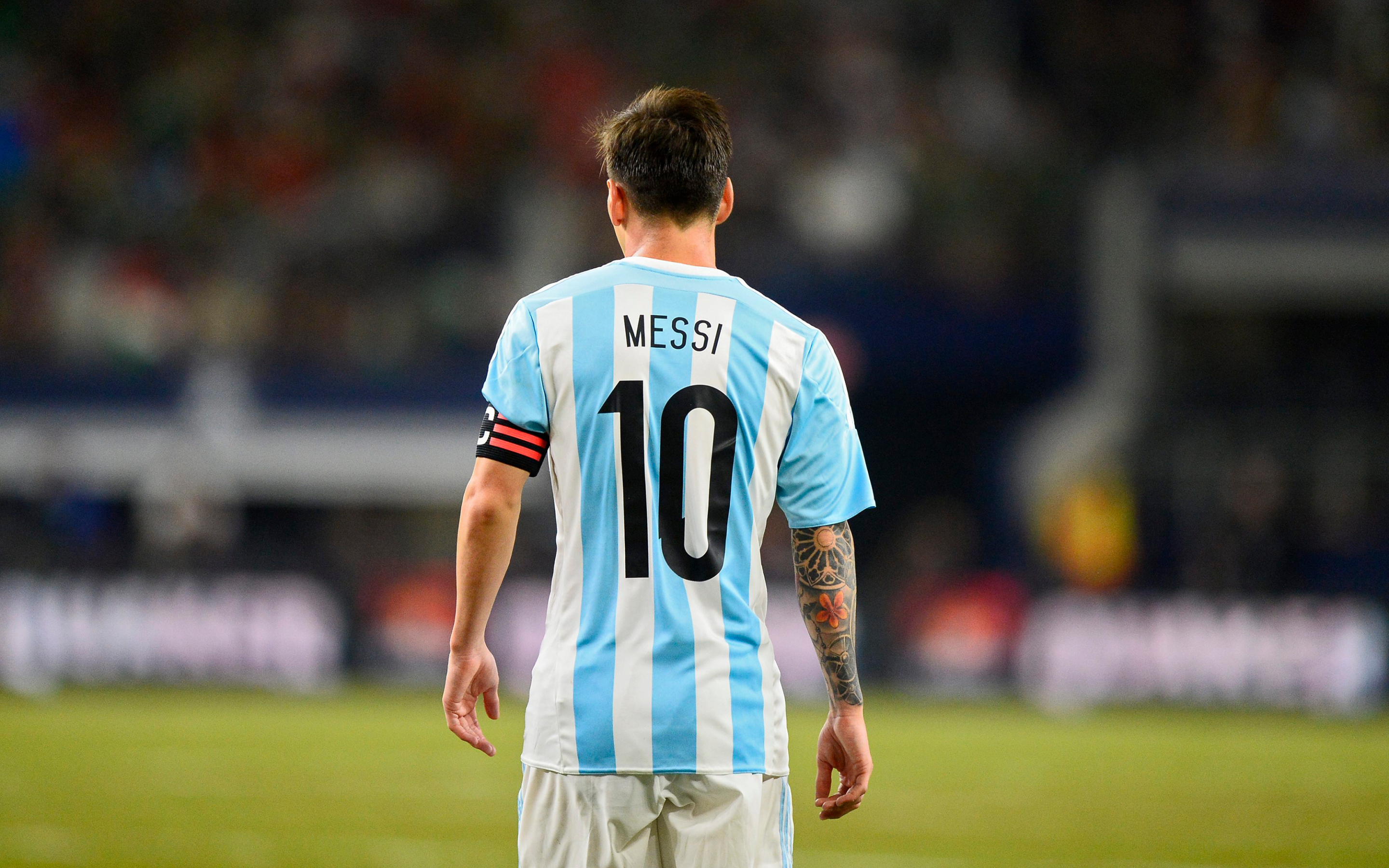 Lionel Messi, 10 number, jersey, 2880x1800 wallpaper
